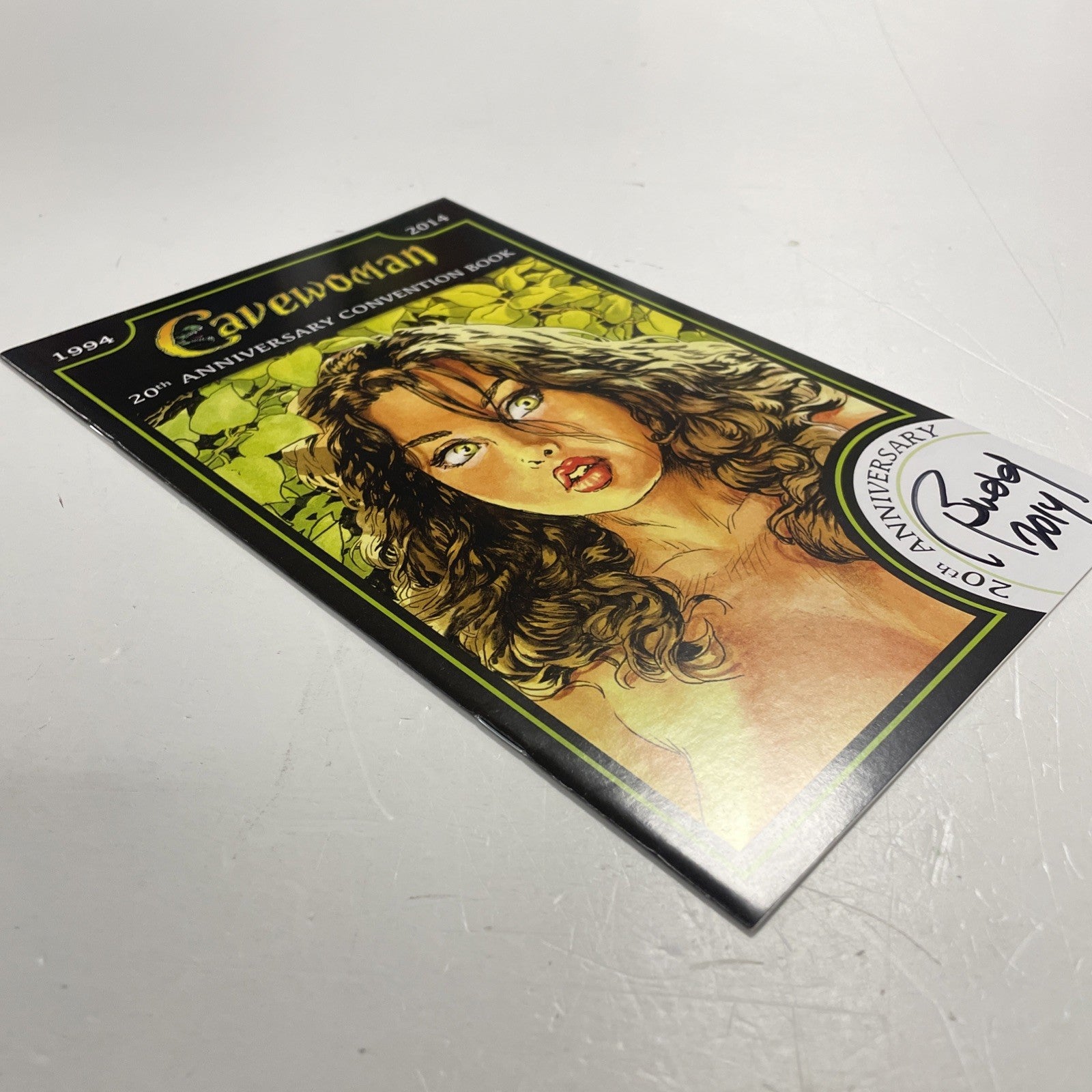 Cavewoman 20th Anniversary Convention Book 2014 Signed & Sketch By Budd Root3