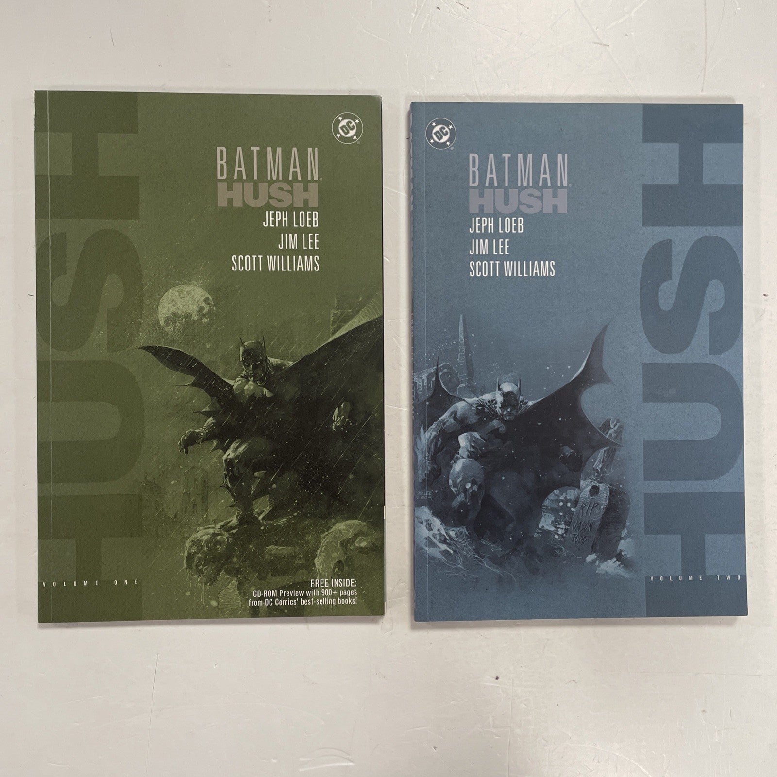 Batman Hush Vol. 1 & 2 2003 TPB Trade Paperback Graphic Novel Set0