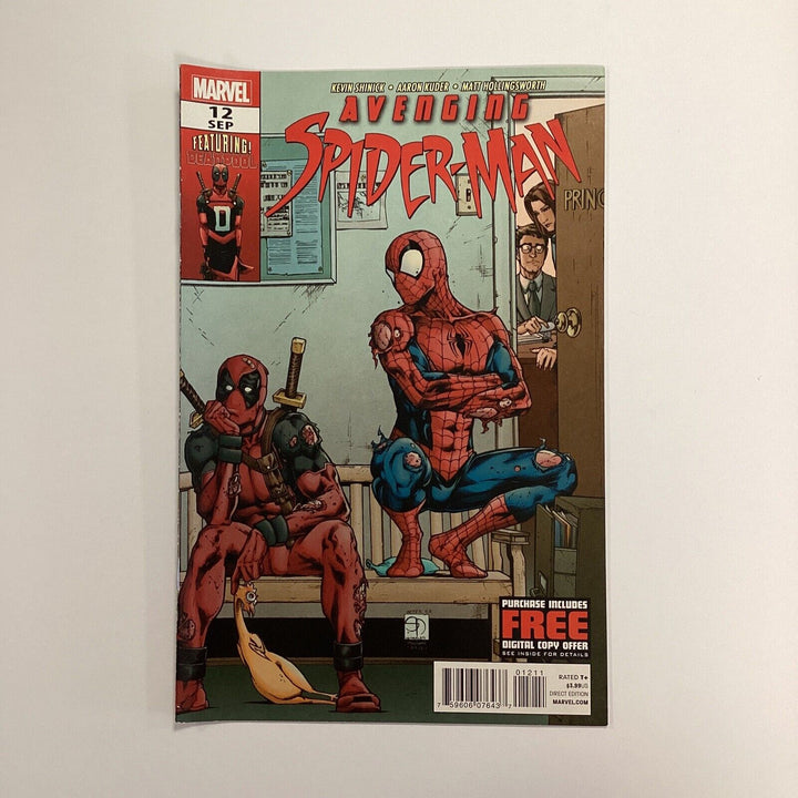 Avenging Spider-man #12 2012 VF Deadpool appearance