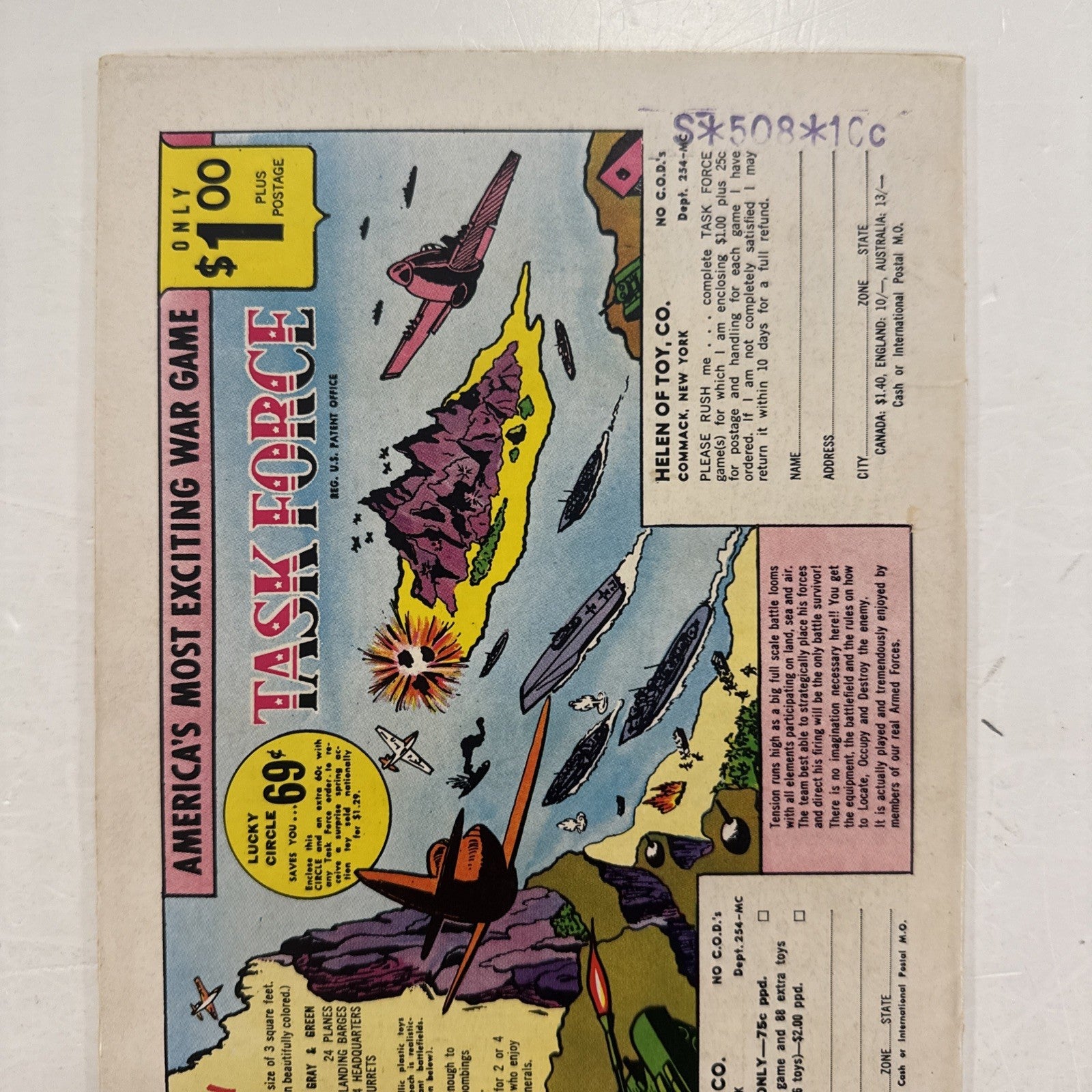 Superman #178 1965 FN Stamp on rear cover4