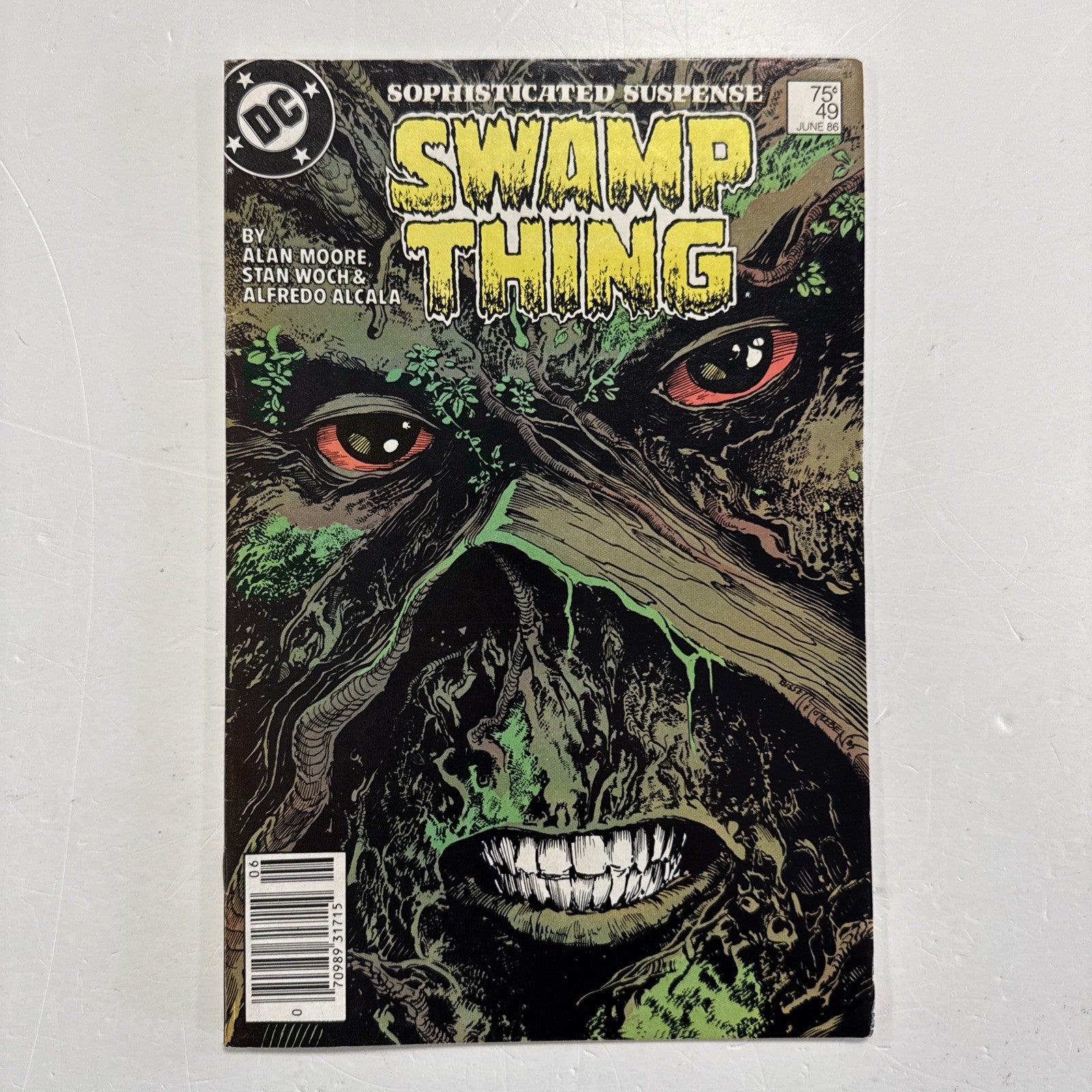 Swamp Thing #49 1986 VF Newsstand0