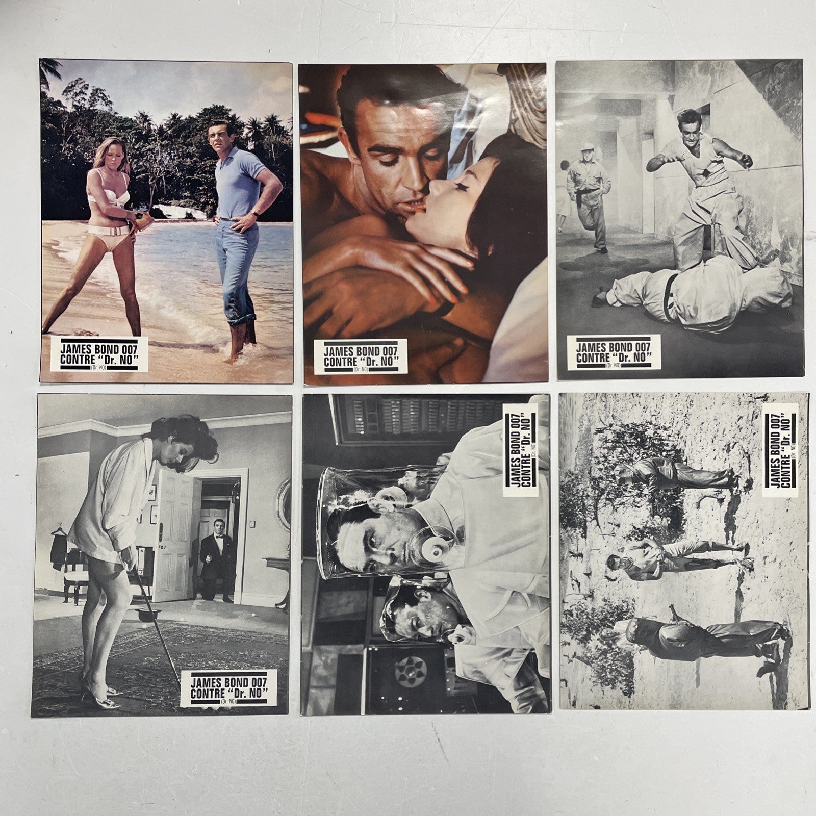 Original French lobby cards for  James Bond 007 Dr. NO. x60