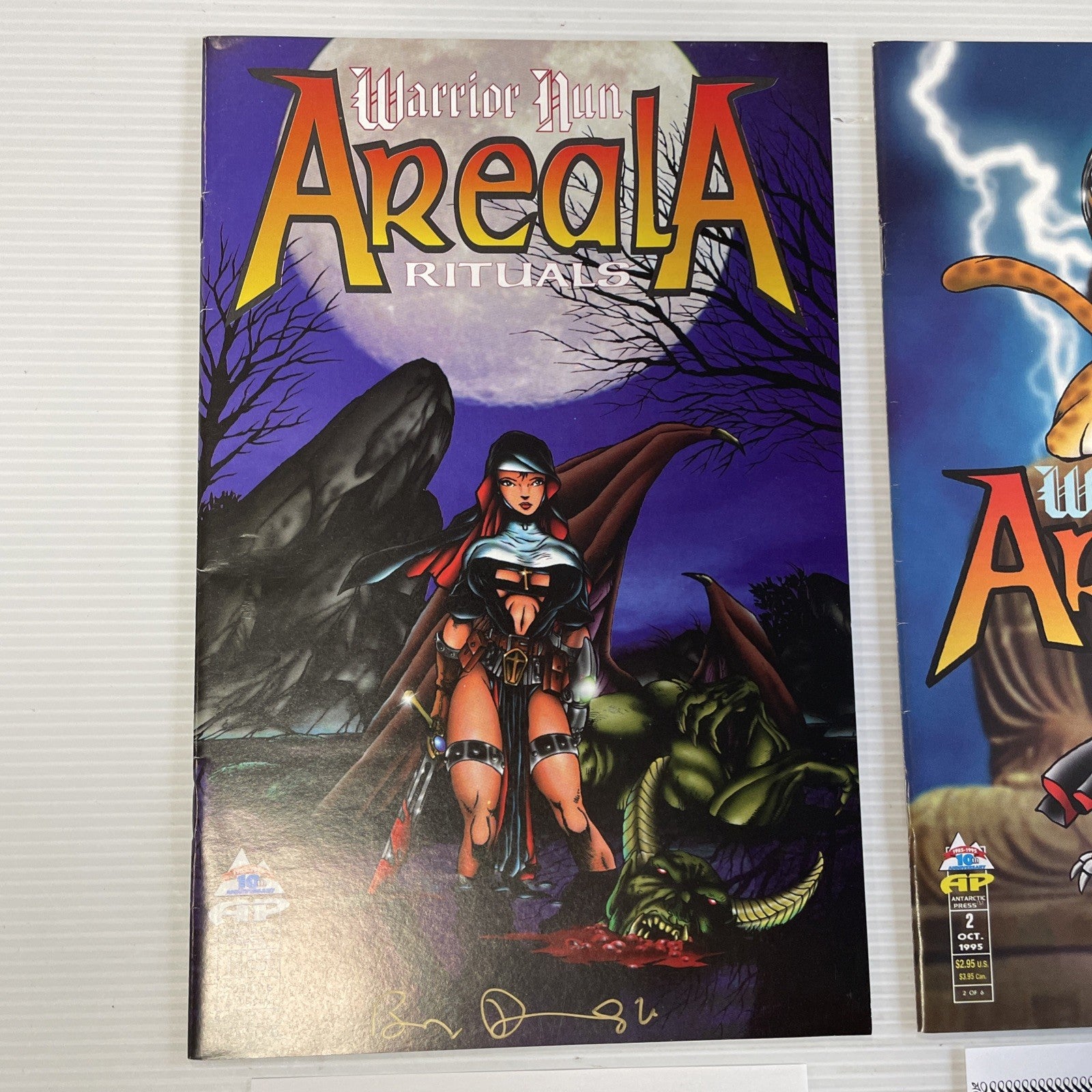Warrior Nun Areala: Rituals #1 & #2 1995 Signed with CoAs1