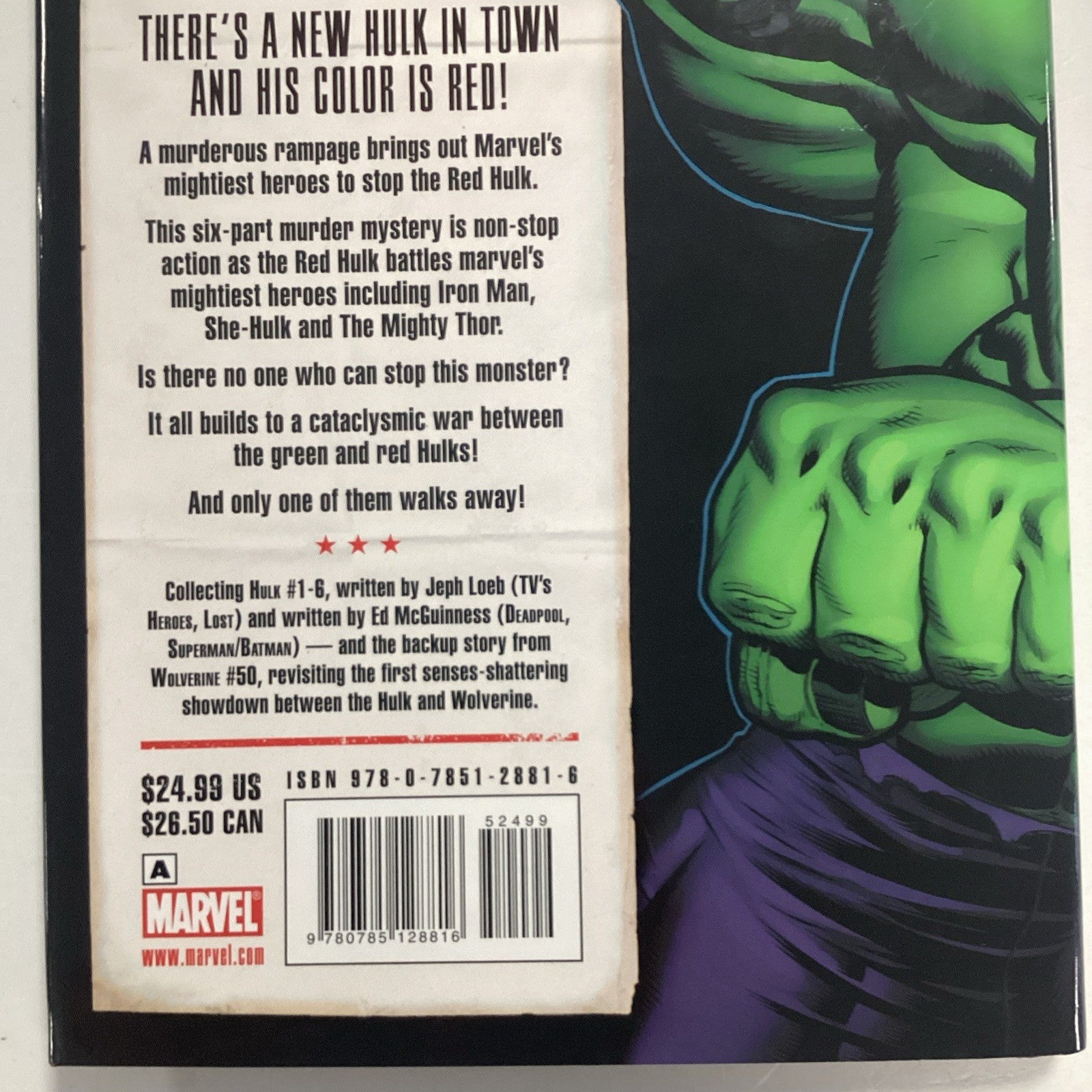 Hulk Red Hulk 2008 Premiere Edition 1st Print Hard Cover Jeph Loeb6