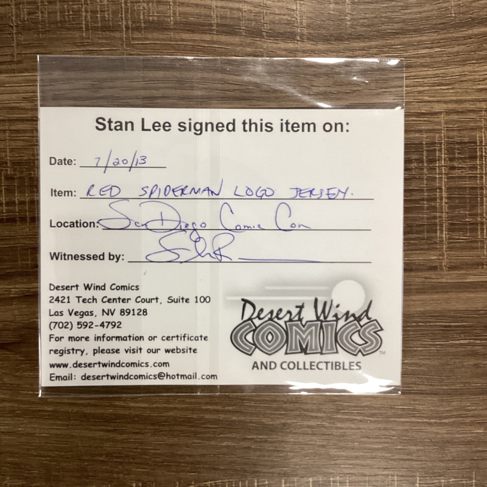 Stan Lee autographed/signed Spider-Man Jersey CoA & Photo proof Size  SDCC3
