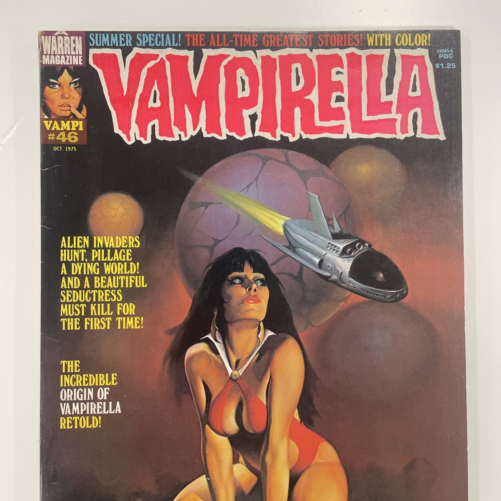 Vampirella #46 1975 VG Warren Magazine *slight split top of spine1