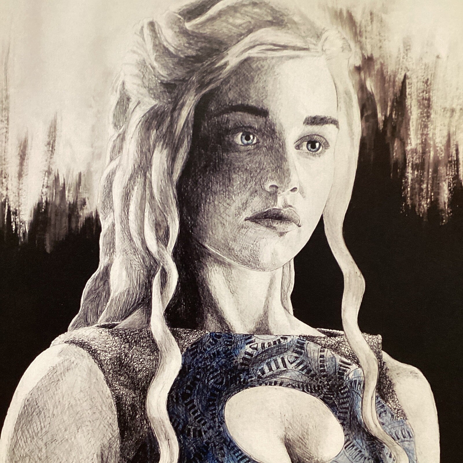 Daenerys Targaryen Signed Art Print by Becky Knapp3