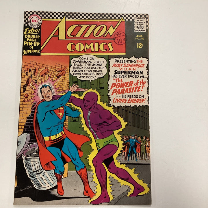 Action Comics #340 1966 VG/FN 1st Appearance Parasite! DC *See Description0