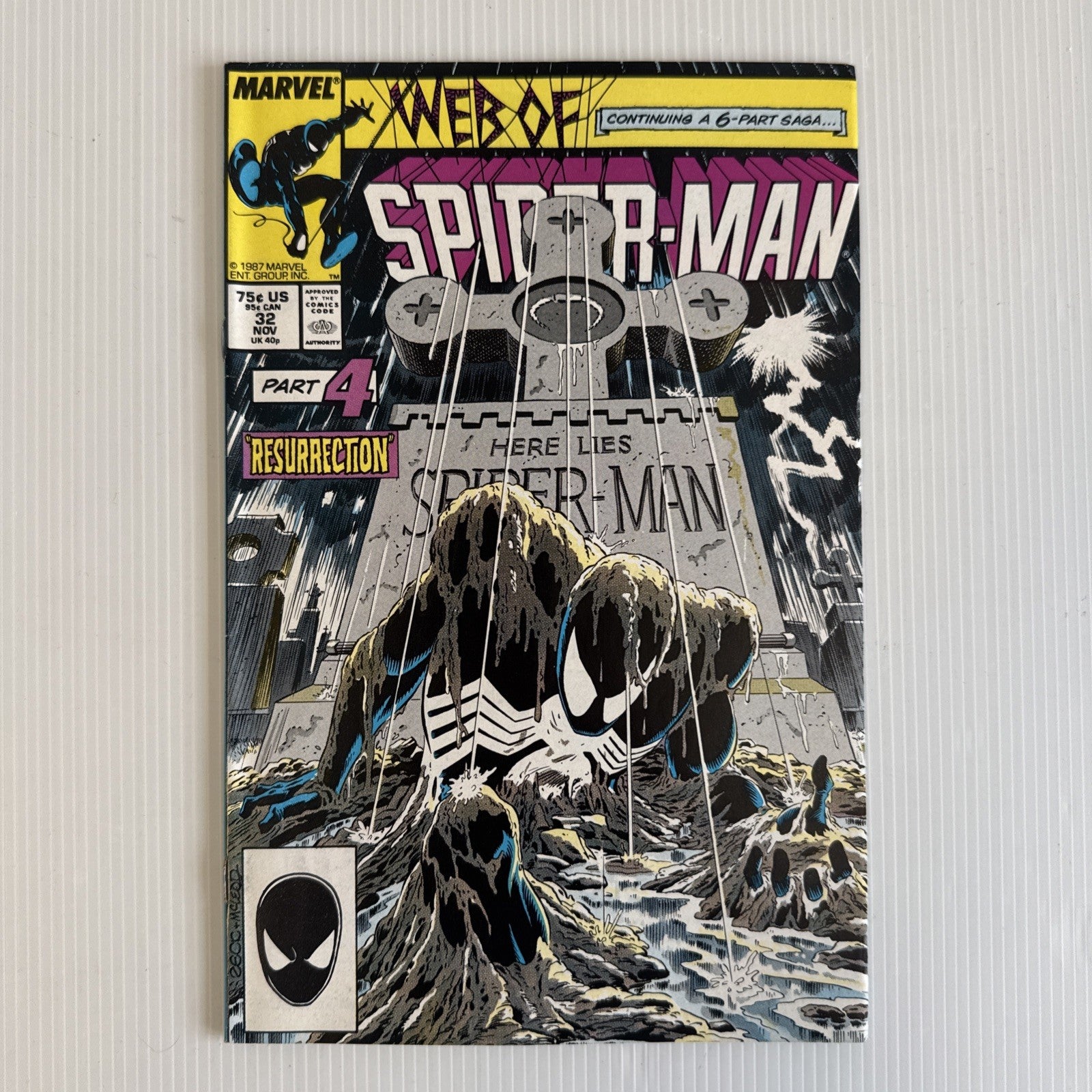 Web of Spider-Man #32 1987 FN+ Kravens Last Hunt Part 40