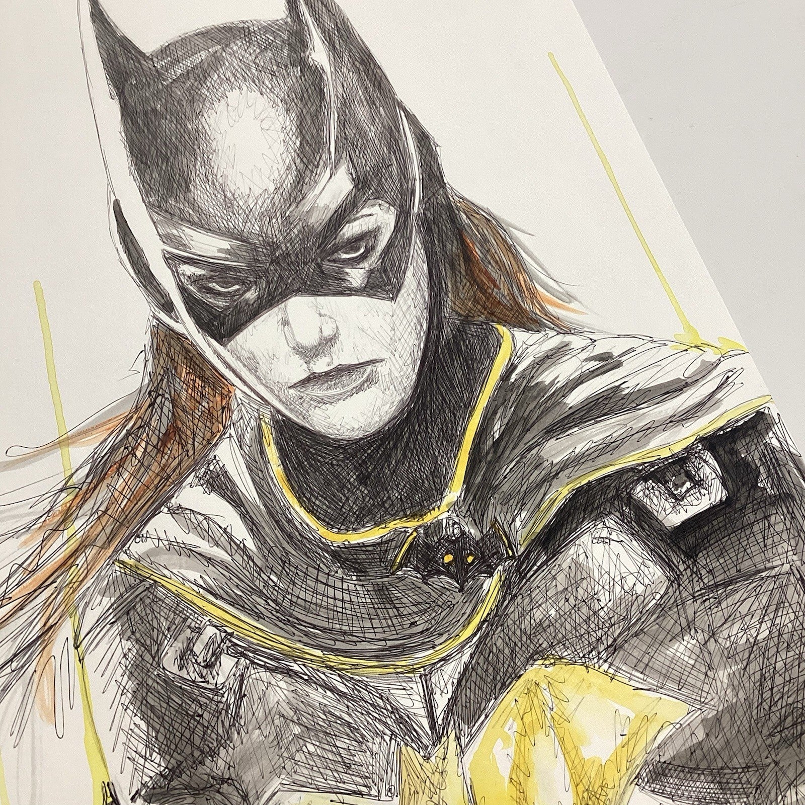 Batgirl Original Art by Becky Knapp with COA (80x59cm)9