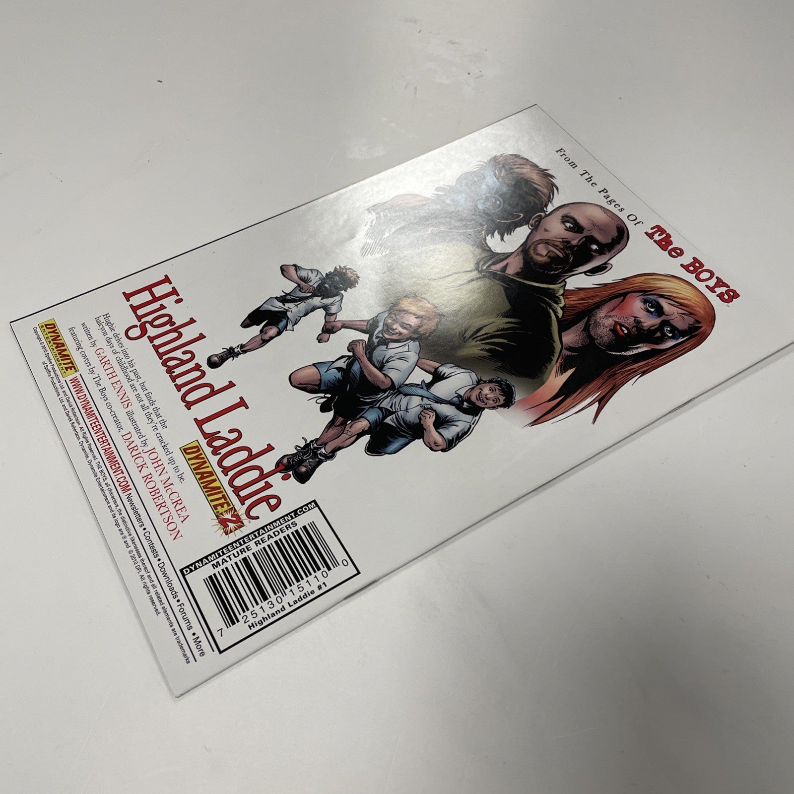 The Boys Highland Laddie #1 2010 NM Black & White 1:25 Sketch Variant7