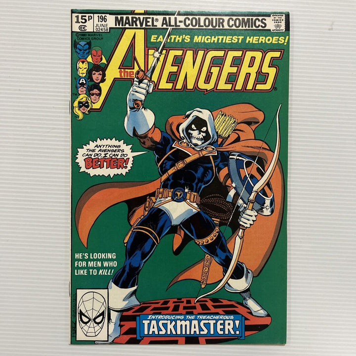 Avengers #196 1980 VF+ 1st Appearance Of Taskmaster