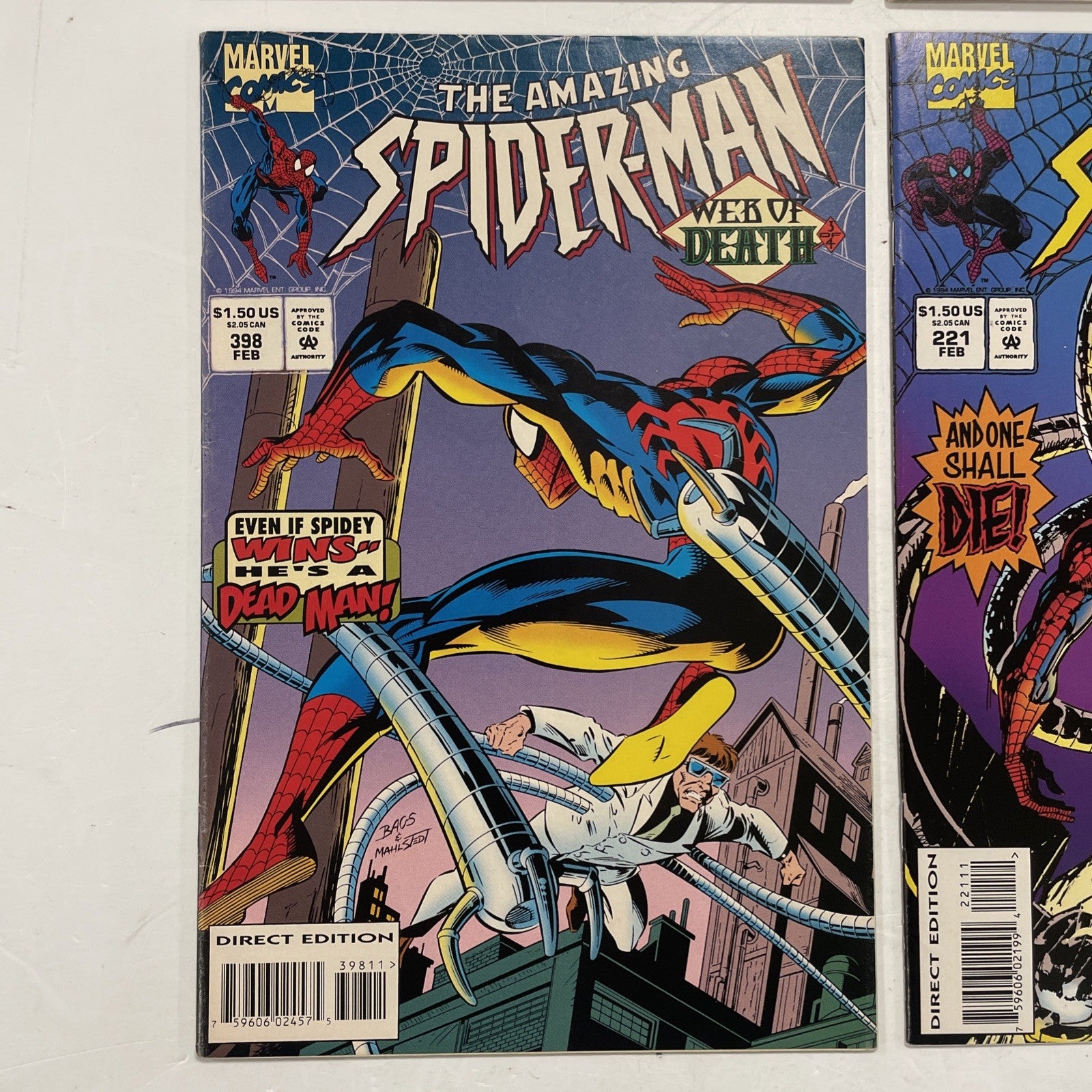 Spider-Man: Web of Death #1-4 1994 Complete Set3