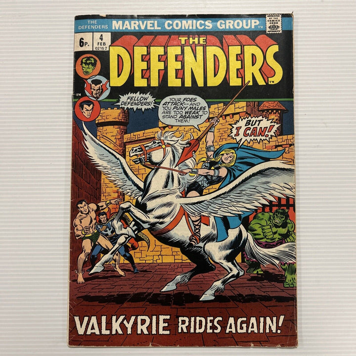 Defenders #4 1973 VG 1st Appearance Of Valkyrie