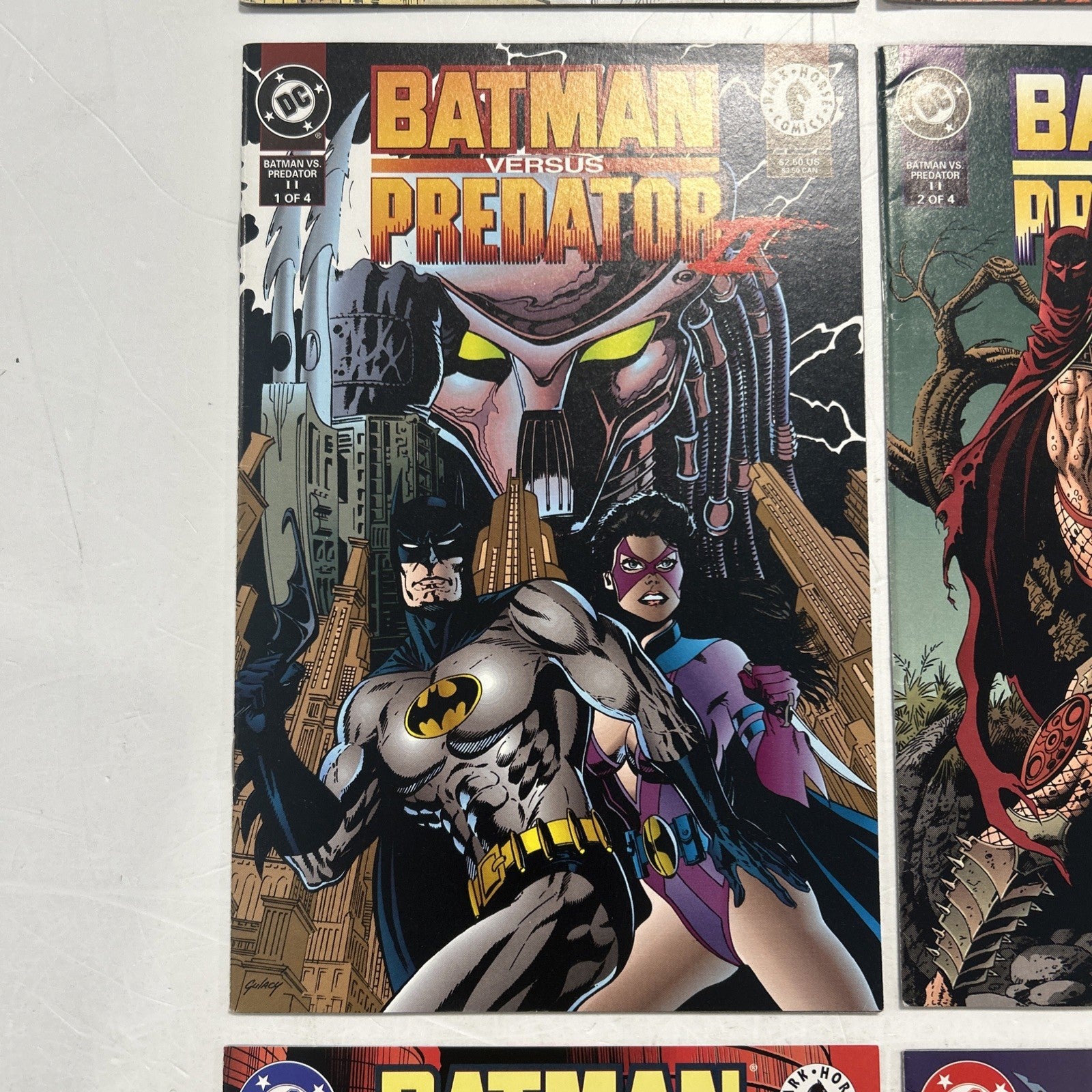 Batman vs Predator I, II & III 1991 Mid Grades Complete Set x34