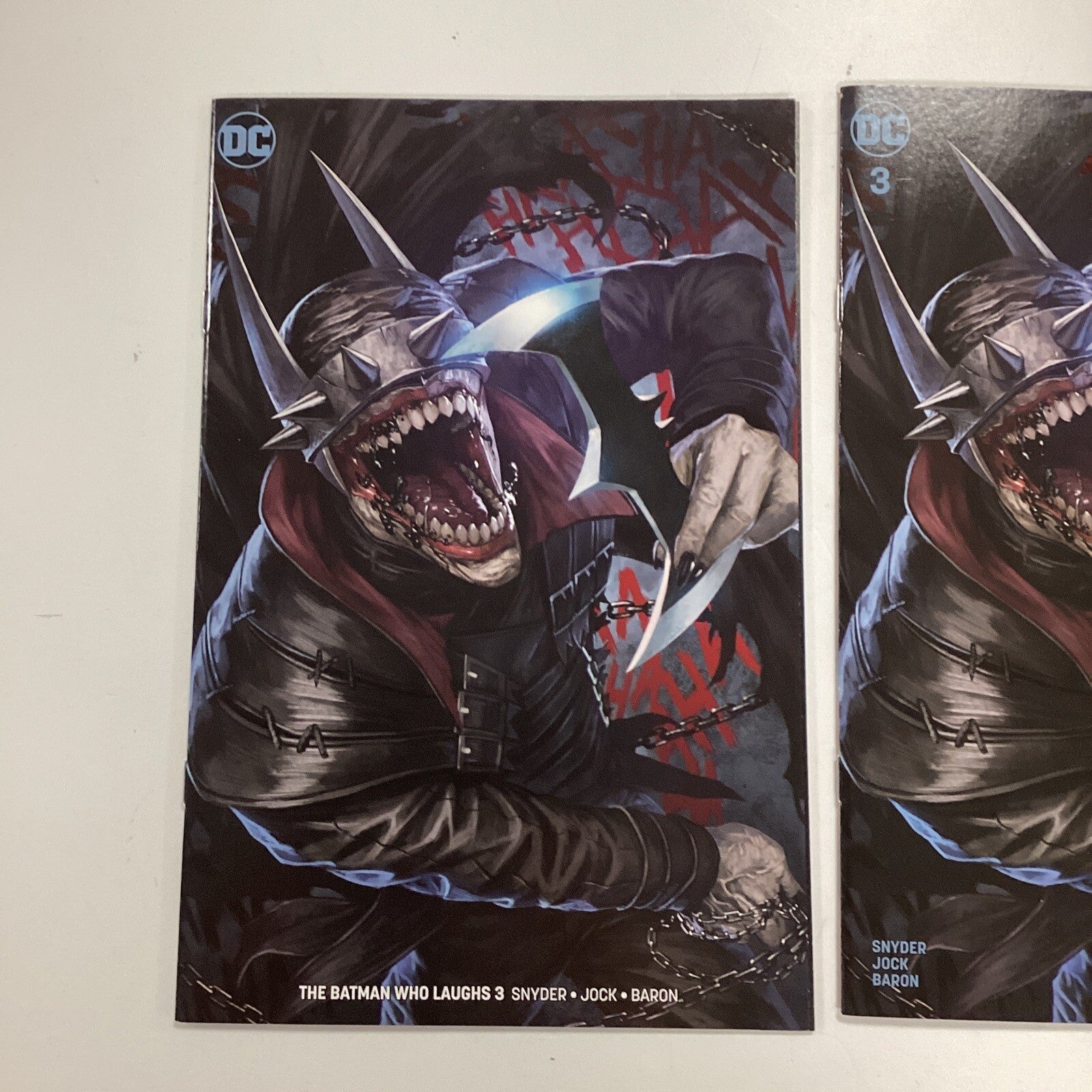 Batman Who Laughs #3 2019 NM Skan Srisuwan Trade Dress & Minimal Variant1