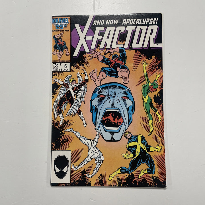 X-factor #6 1986 FN+ 1st Full Appearance of Apocalypse (2)0