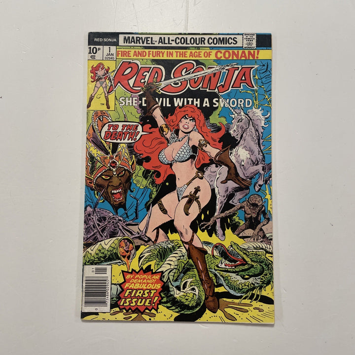 Red Sonja #1 1977 VG/FN Pence Copy0