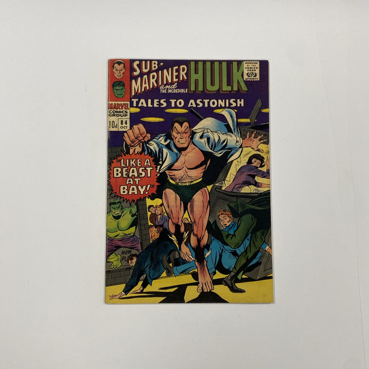 Tales To Astonish Sub-mariner And Incredible Hulk #84 1966 FN Pence Copy0
