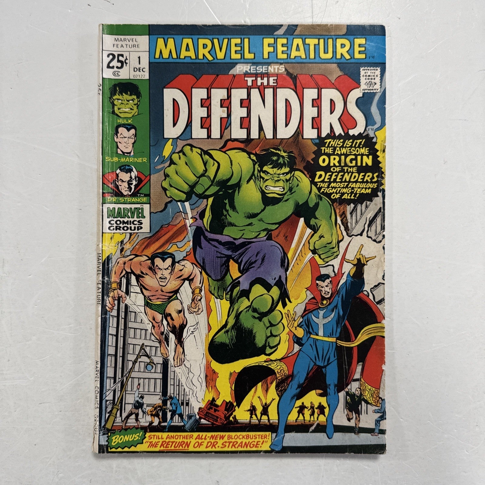 Marvel Feature #1 1971 VG Origin & 1st Appearance of Defenders Team0
