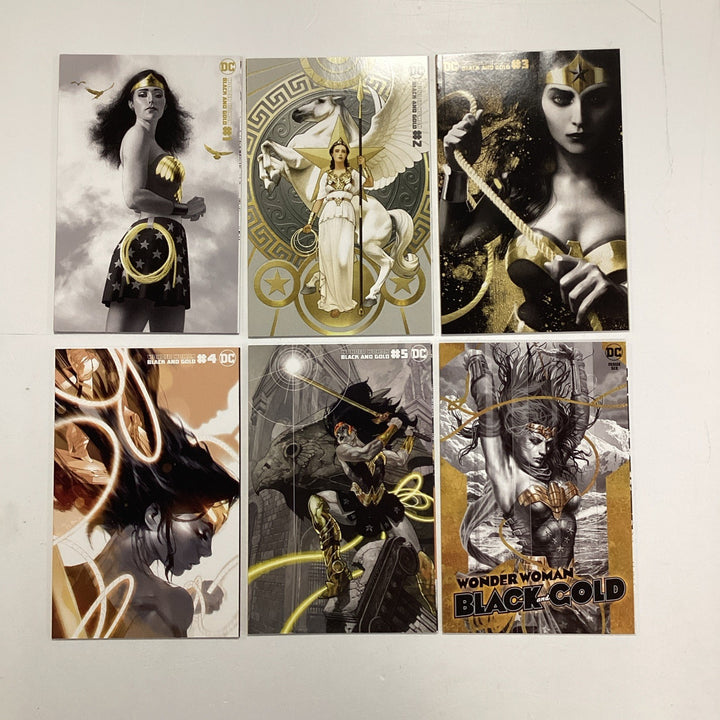 Wonder Woman Black And Gold #1-6 2022 NM Complete Set 1-5 variant covers0