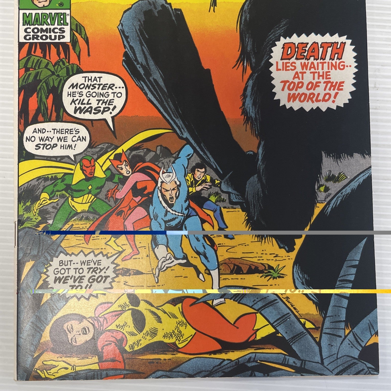 Avengers #90 1971 VF Captain Mavel Origin Retold Kree-Skrull War2