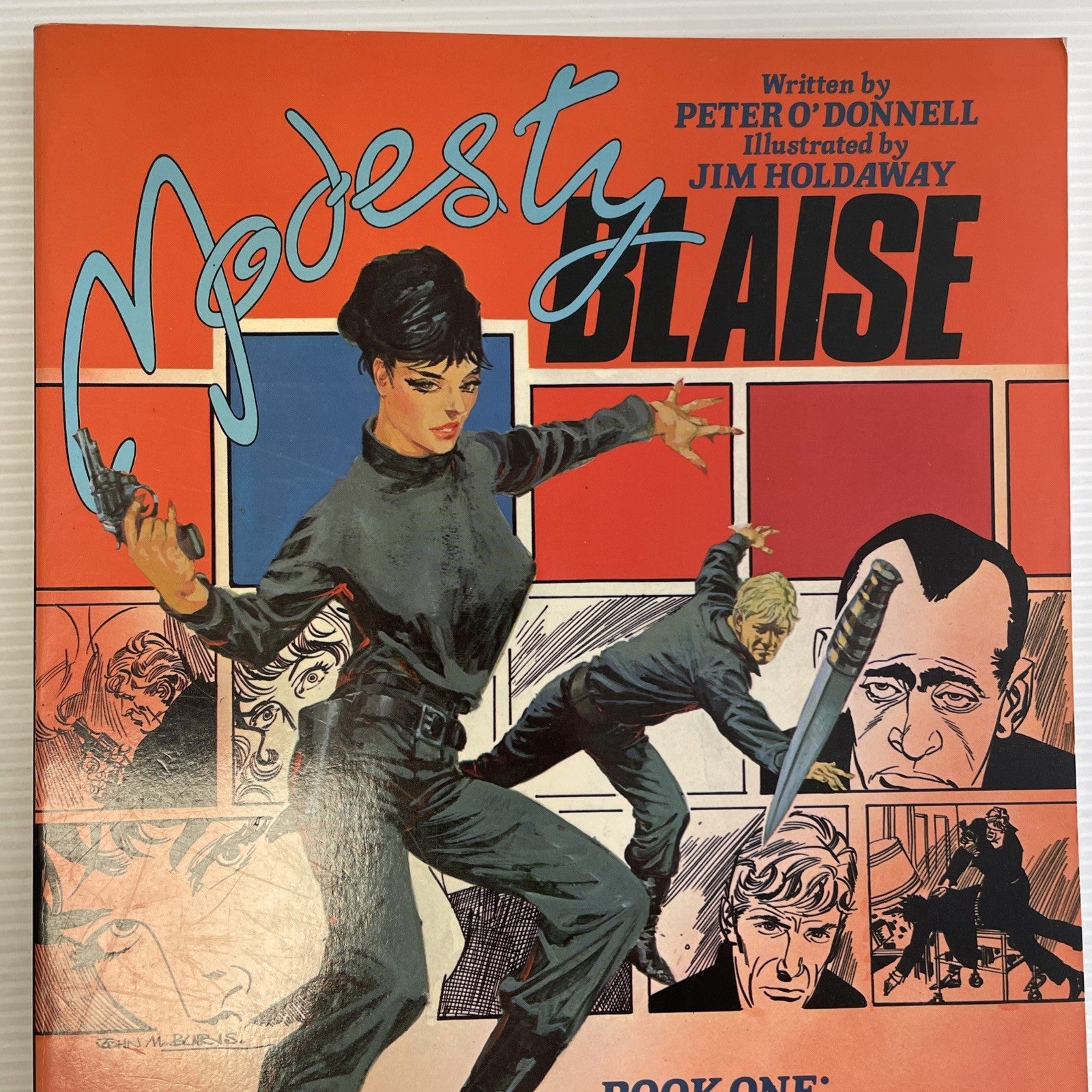Modesty Blaise Book One: The Gabriel Set-Up Titan Books 1985 Graphic Novel1