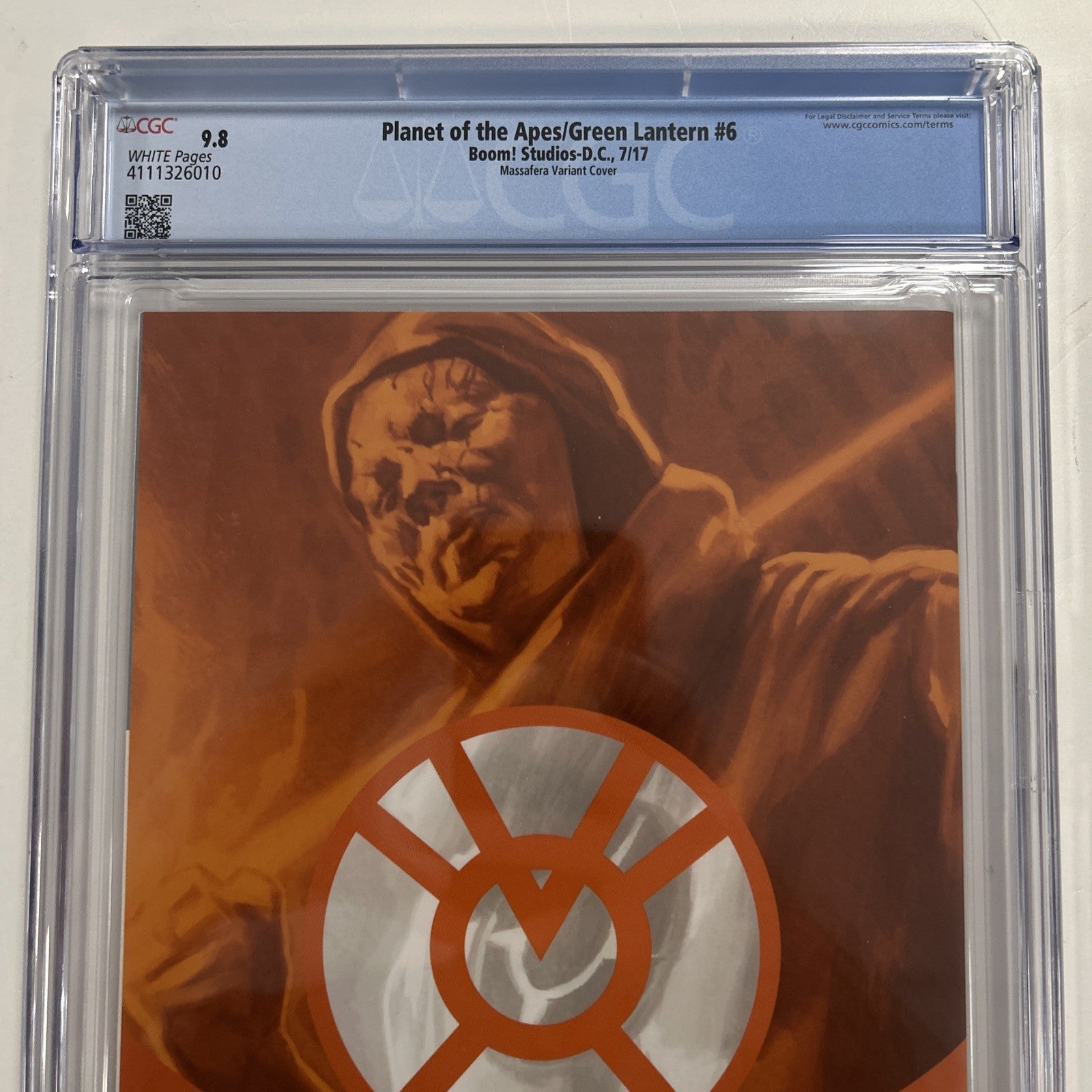 Planet of the Apes/Green Lantern #6 2017 CGC 9.8 Massafera 1:40 Virgin Variant10