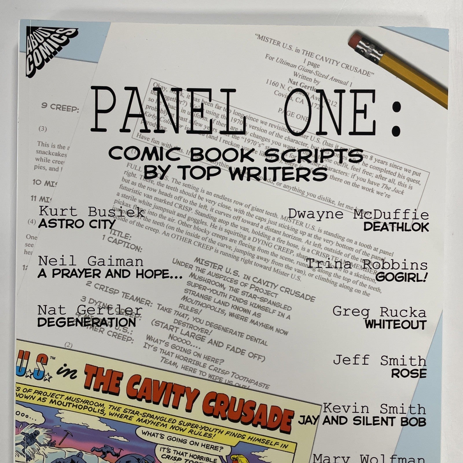 Panel One & Panel Two: Comic Book Scripts by Top Writers  2002, 2003 1st Prints2