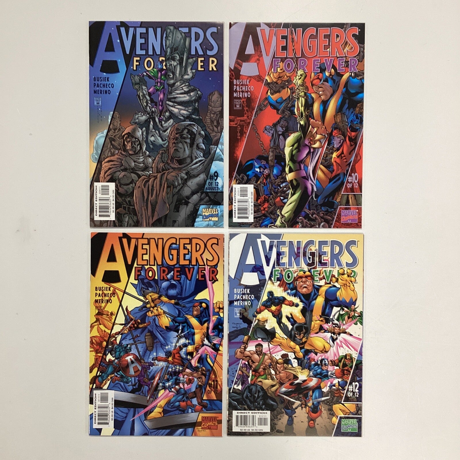 Avengers Forever #1-12 1998 Approx VF to VF/NM  Complete Set **4 variants of #44
