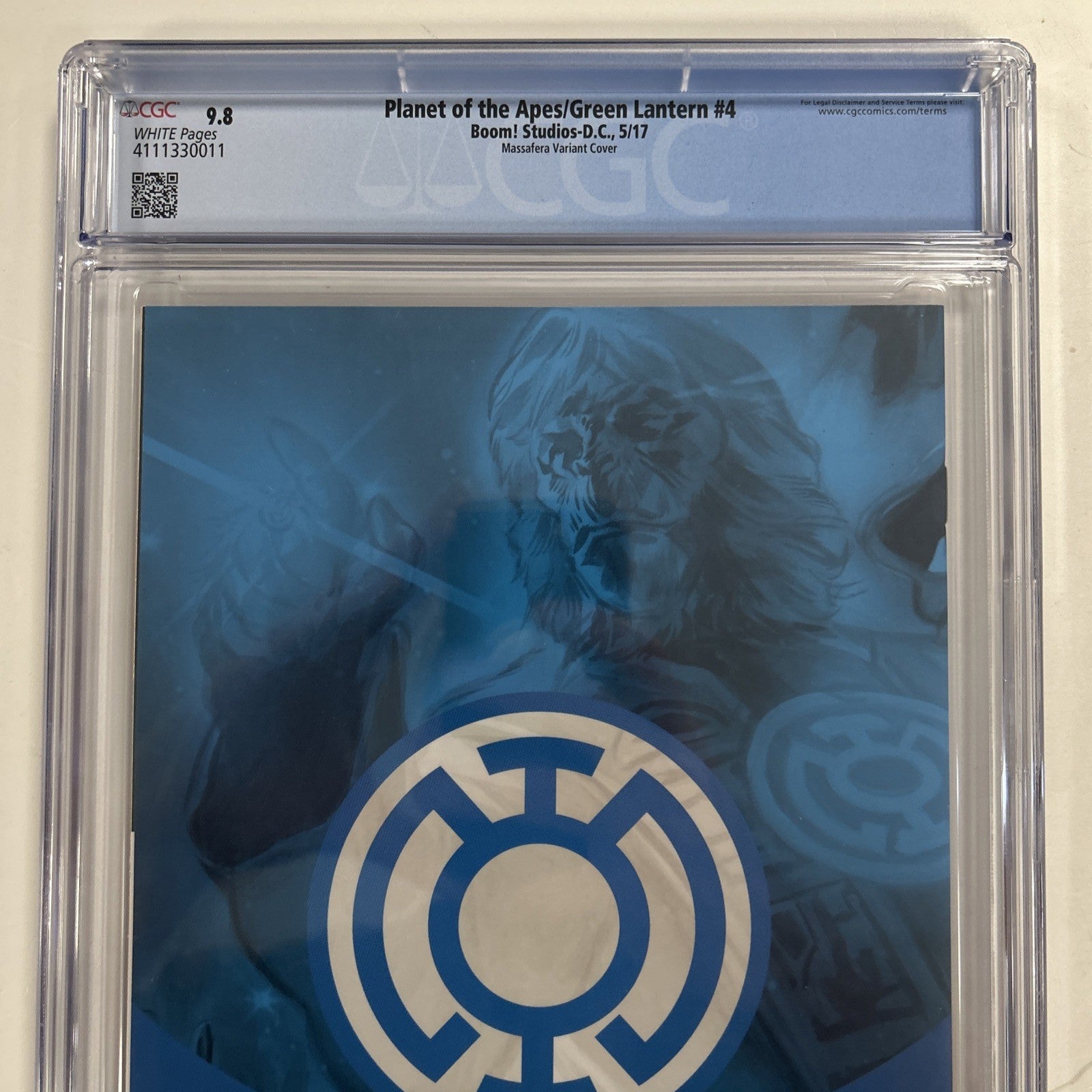 Planet of the Apes/Green Lantern #4 2017 CGC 9.8  Massafera 1:40 Virgin Variant10
