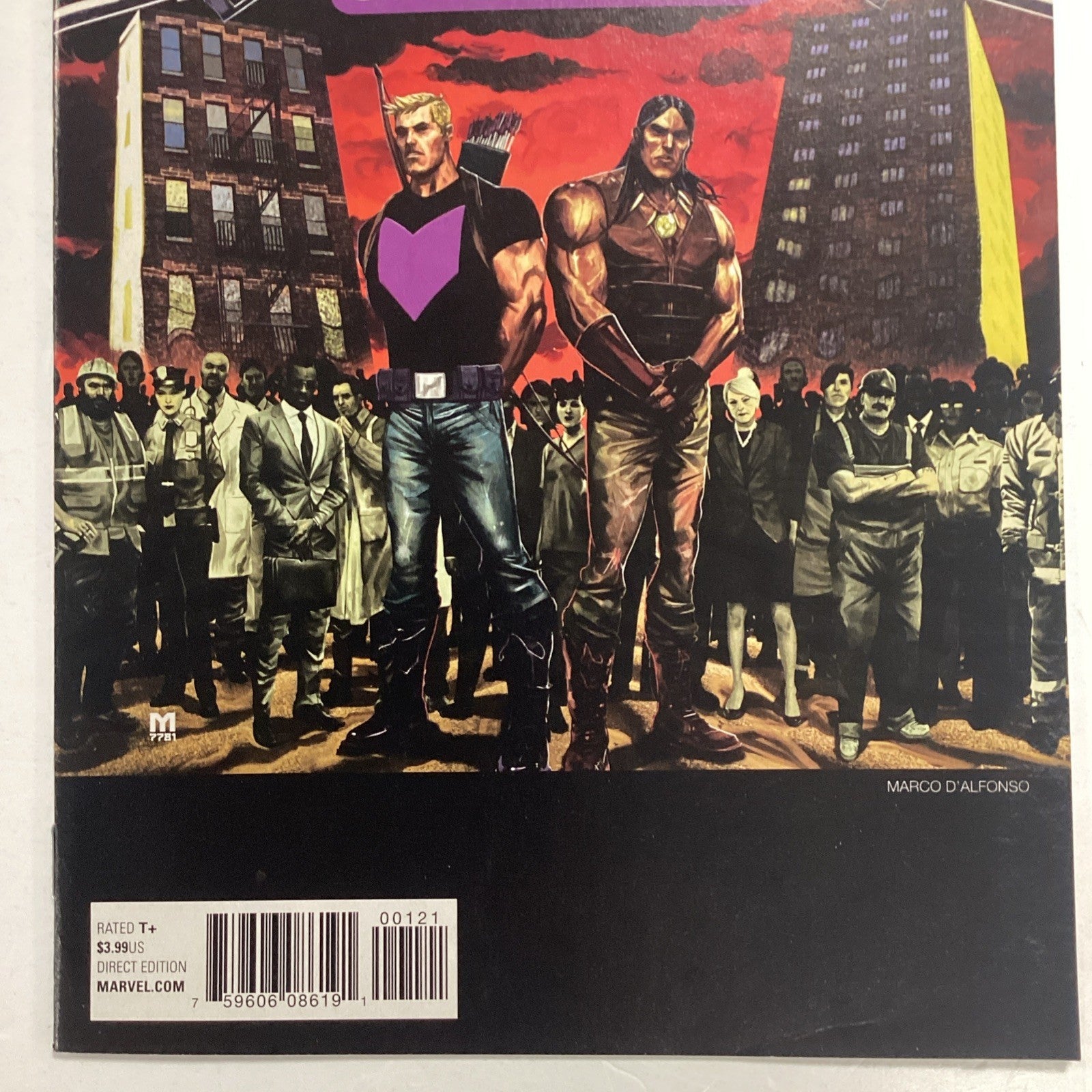 Occupy Avengers #1 2016 VF/NM Marco D'alfonso Hip-Hop Capone Noreaga War Report2