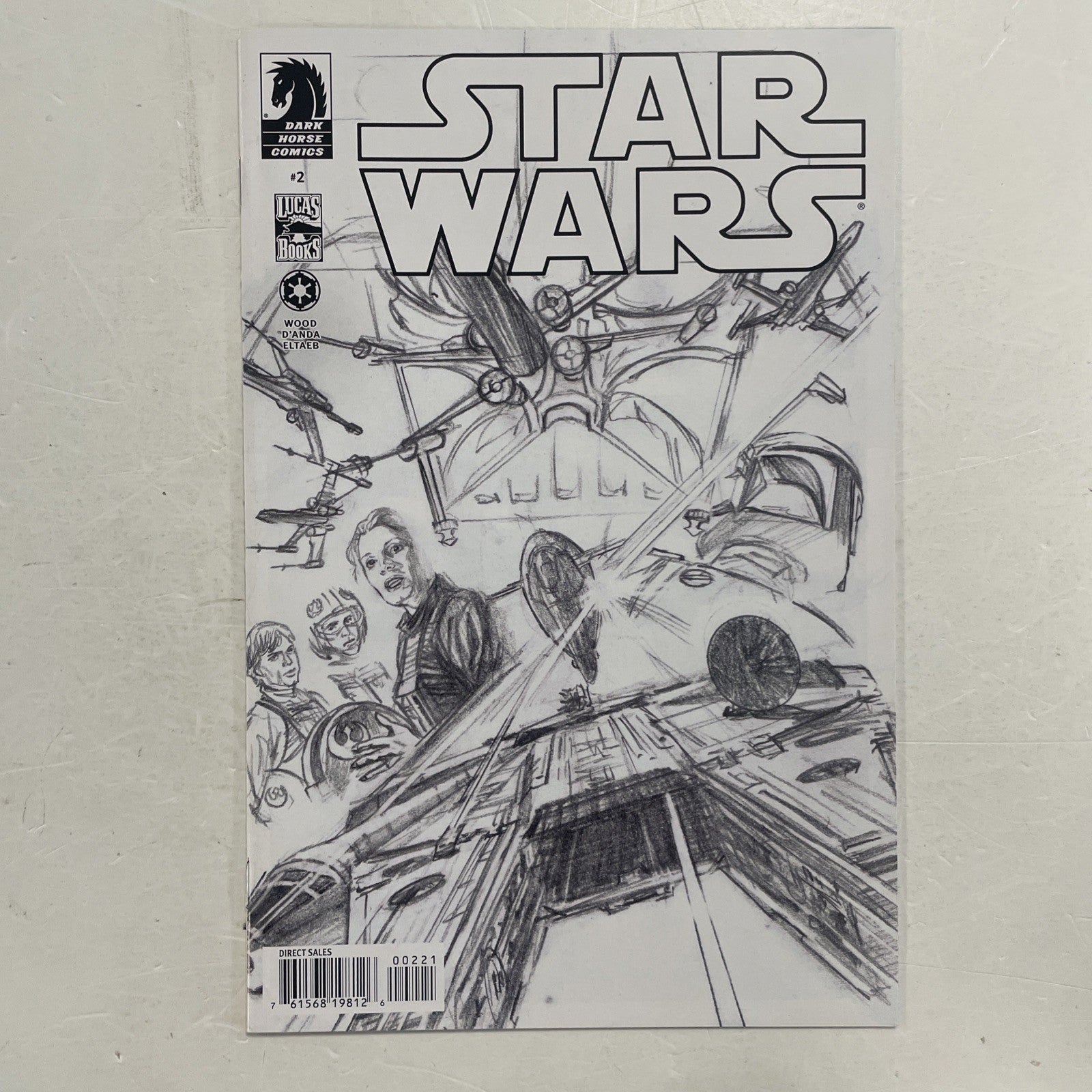 Star Wars #3 2013 NM Alex Ross 1:200 B&W Sketch Variant Cover Dark Horse Comics0