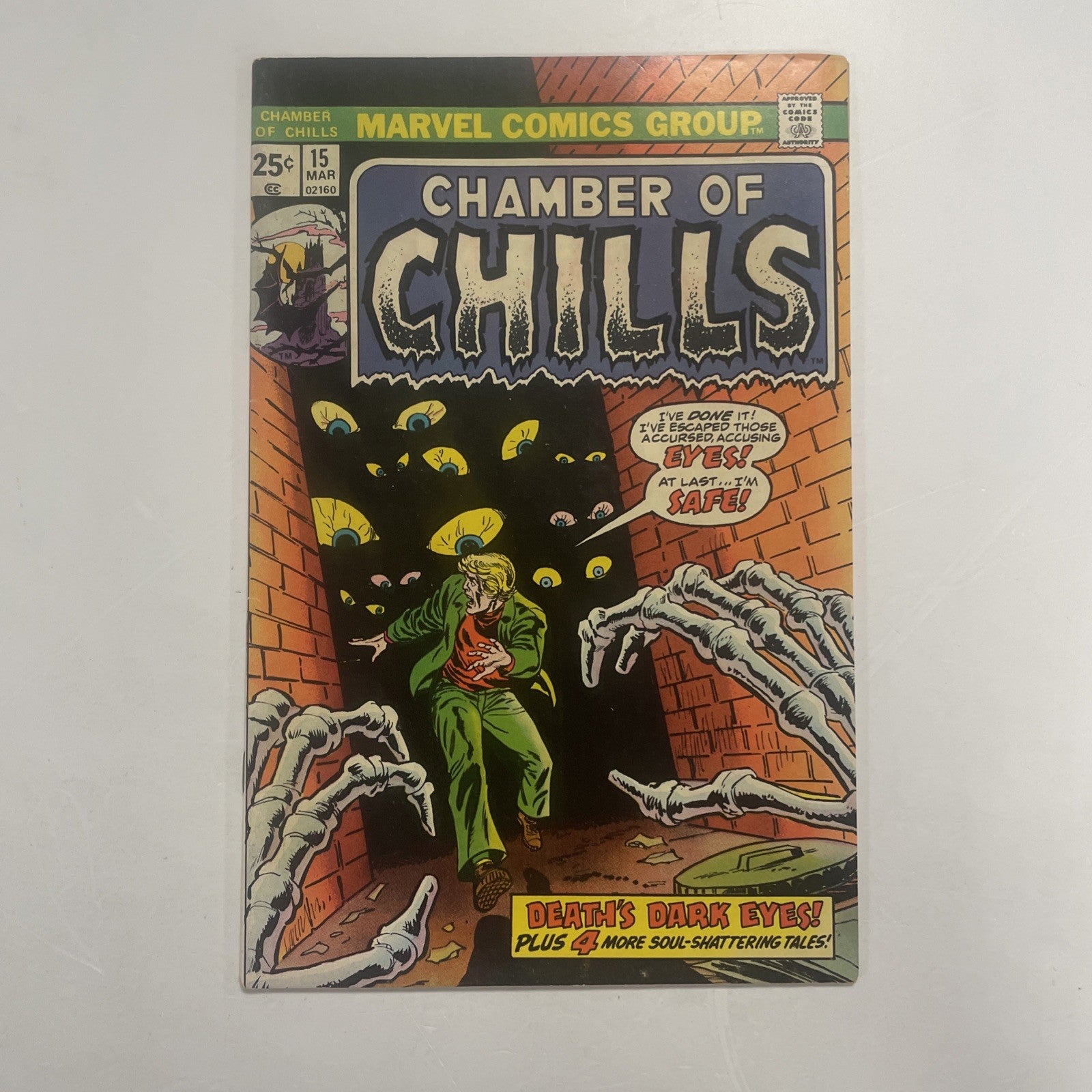 Chamber of Chills #15 1975 FN/VF Mark Jewelers Insert0