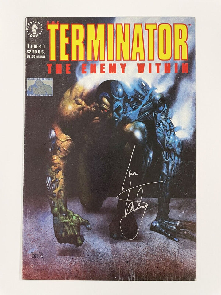 The Terminator The Enemy Within #1 1992 VF Dark Horse Signed by Ian Edginton