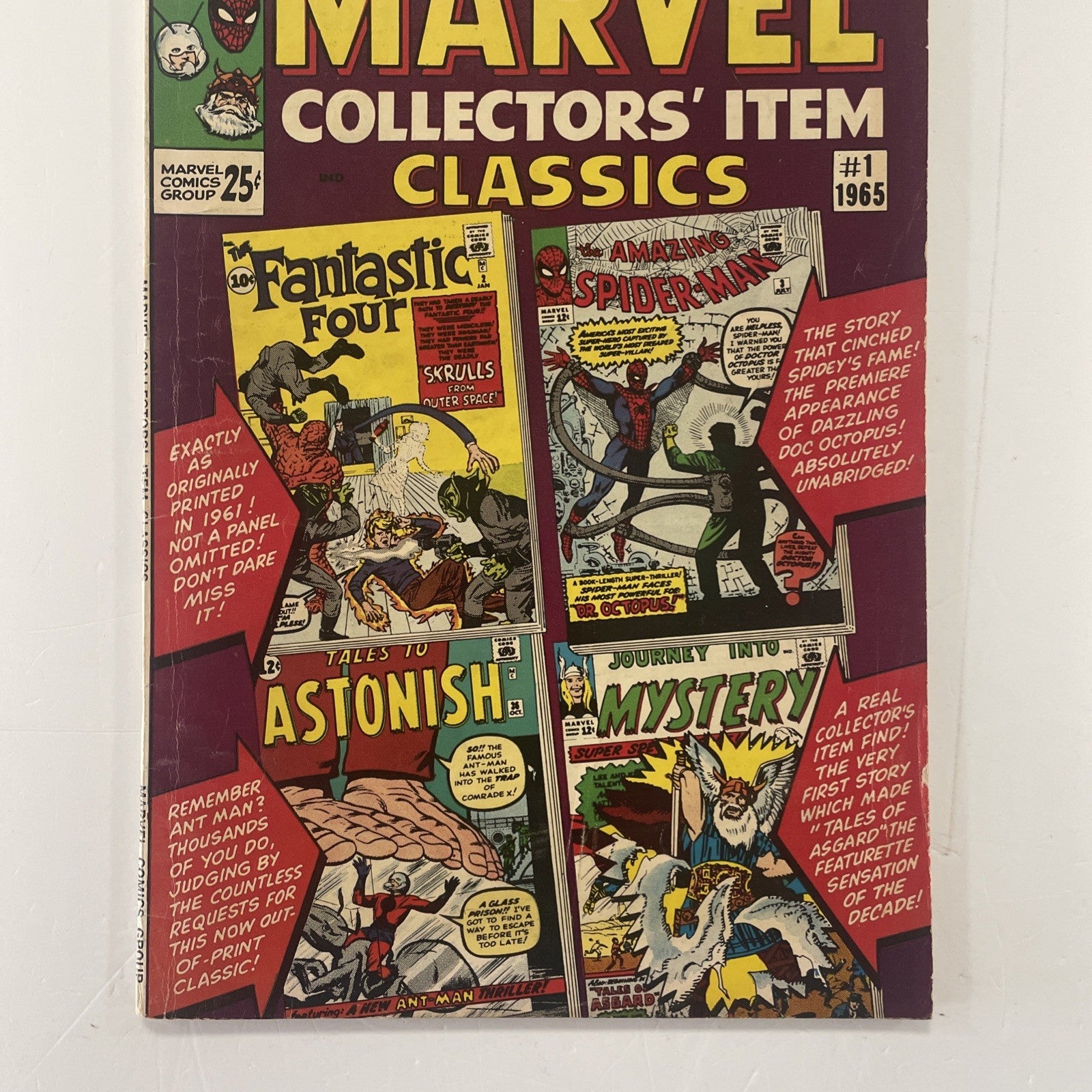 Marvel Collector’s Item Classics #1 1965 VG2