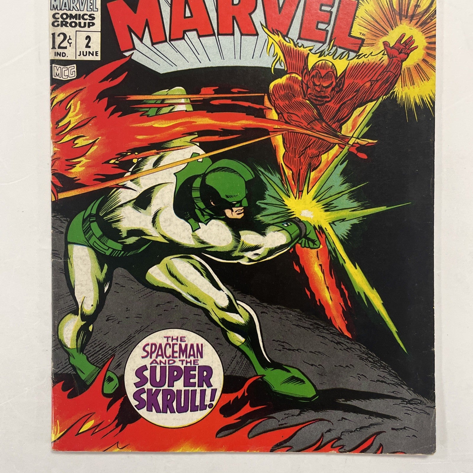 Captain Marvel #2 1968 FN/VF Pence Stamp2