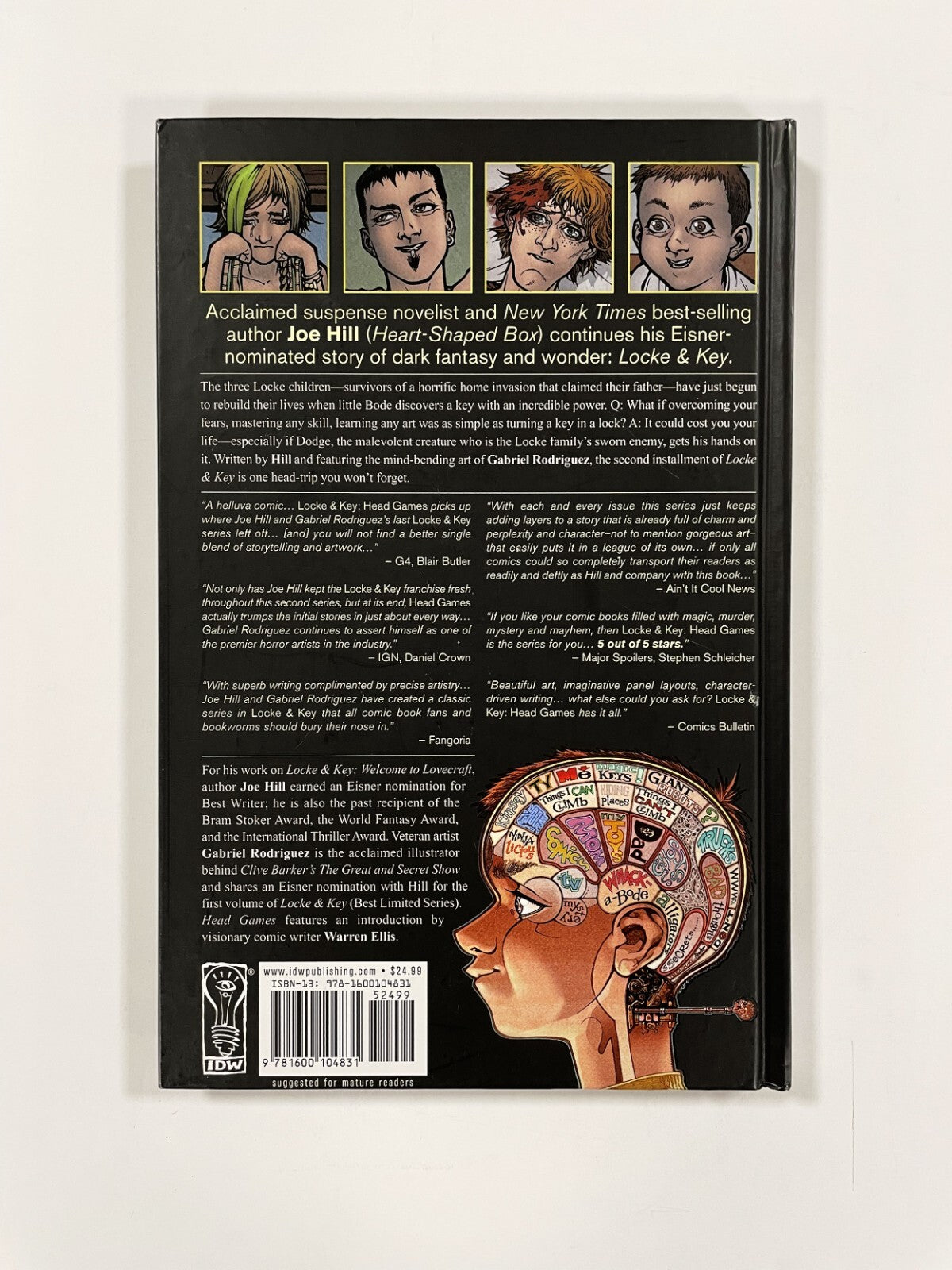 Locke & Key Welcome to Lovecraft, Crown of Shadows, Head Games ALL SIGNED X38
