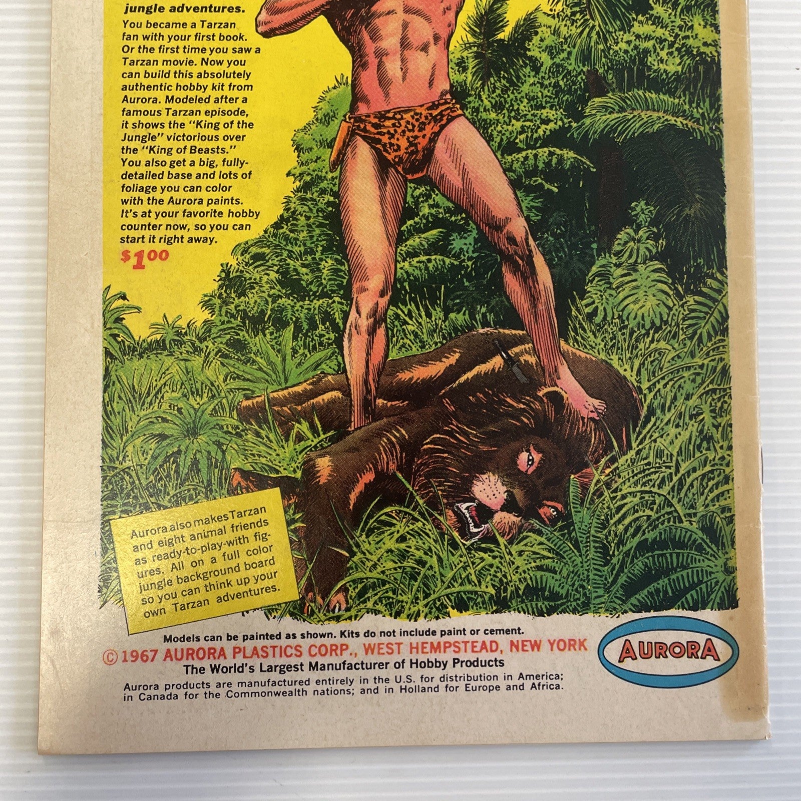 The Spectre #1 1967 VG 1st in Own Title Pence Stamp **stain down spine6