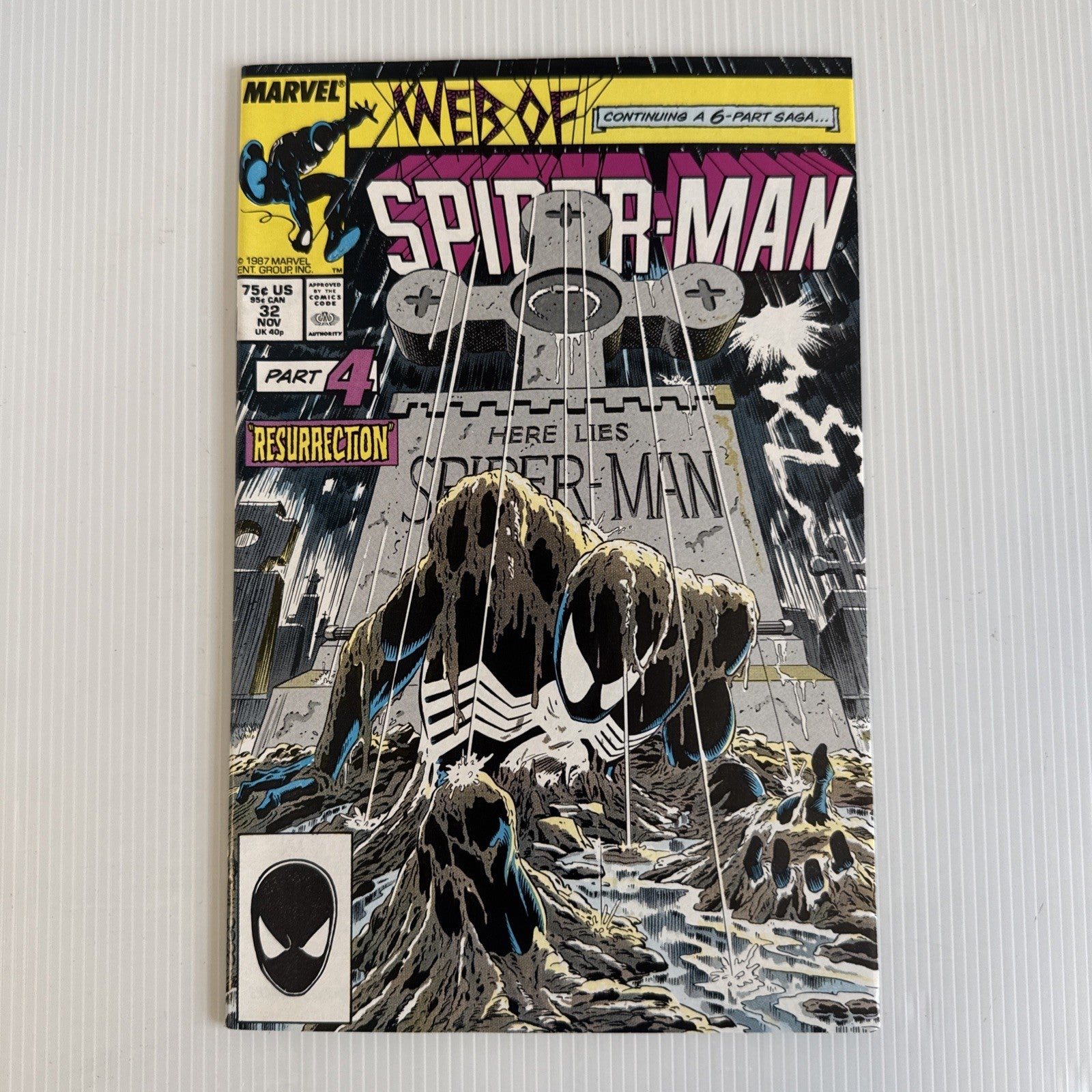 Web of Spider-Man #32 1987 VF Kravens Last Hunt Part 40