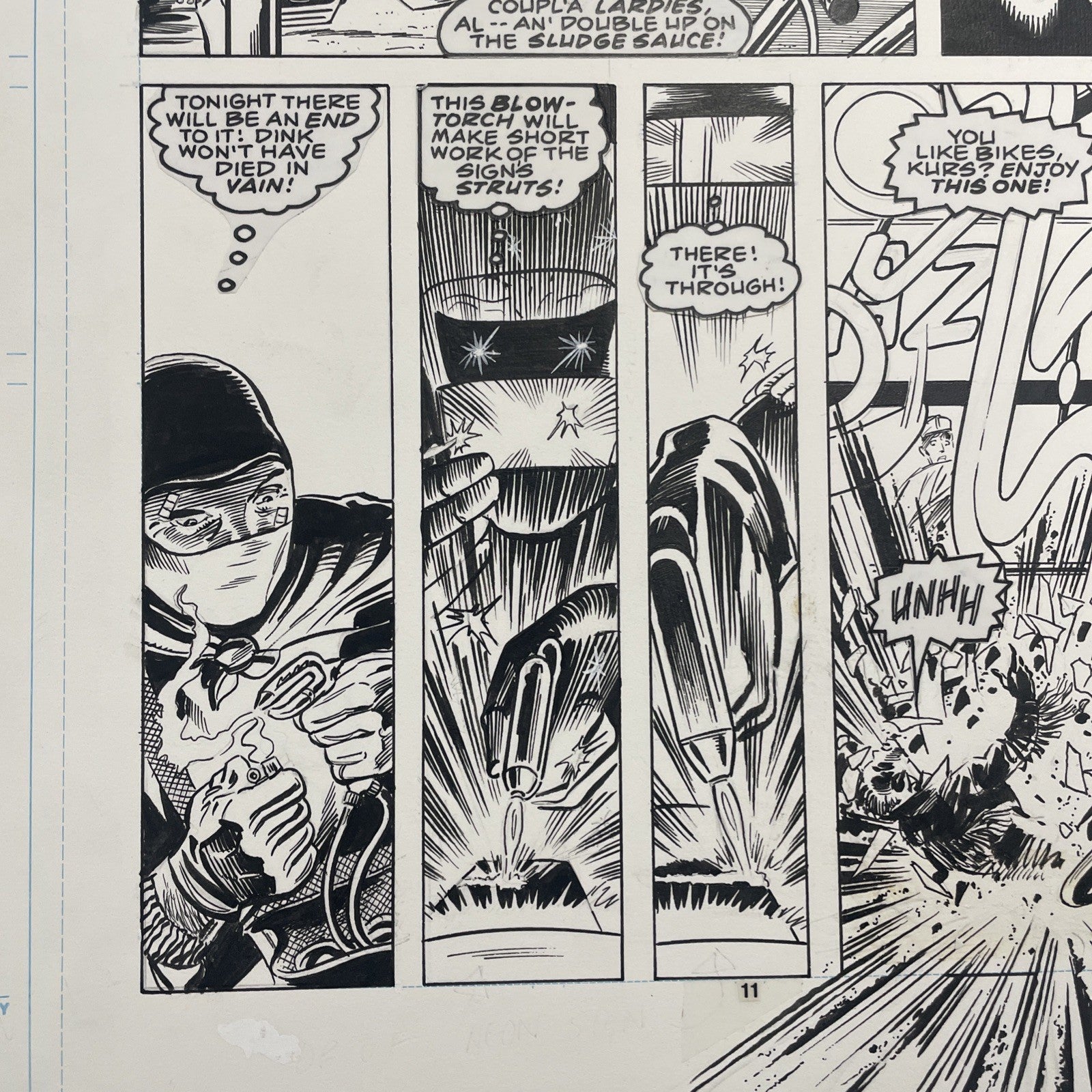 Lee Sullivan Original Art for Marvel's Robocop #10 Page 8 19906