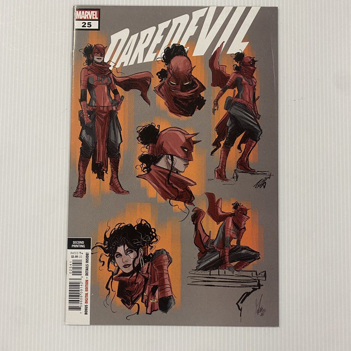 Daredevil #25 1st Appearance Elektra as Daredevil 1:25 Checchetto Variant Cover