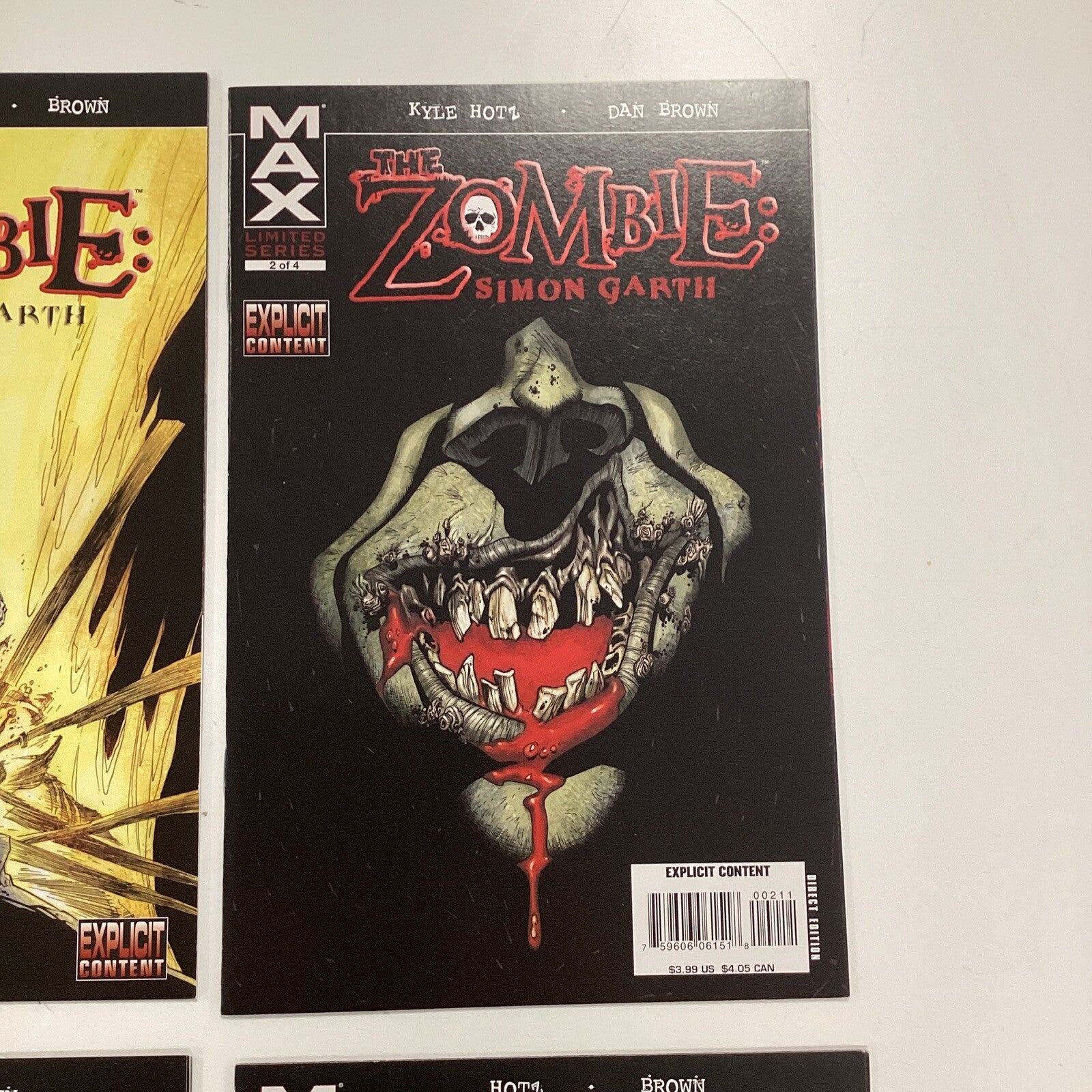 The Zombie #1-4 2008 VF/NM  Complete Set Marvel Max Comics)2