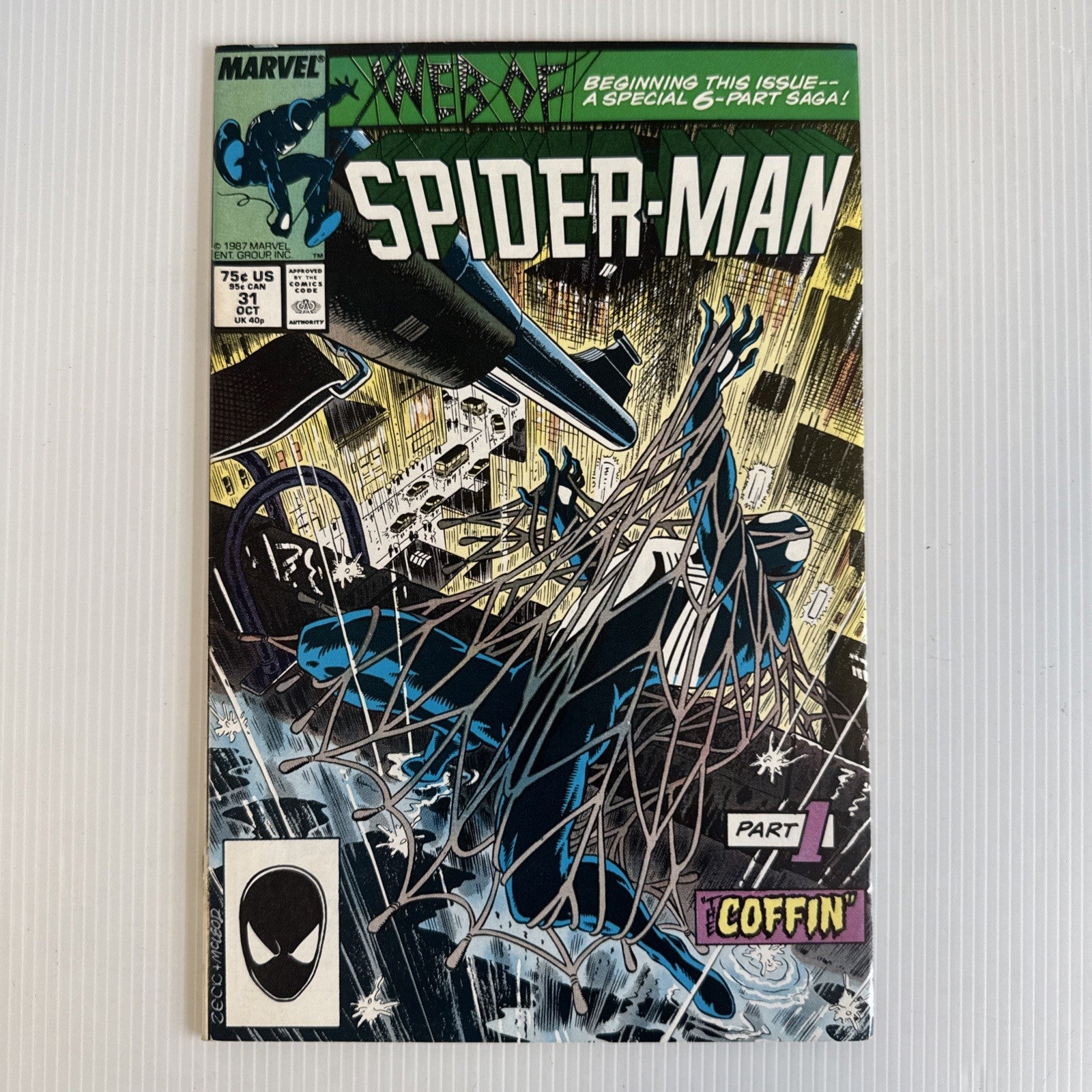 Web of Spider-Man #31 1987 VF Kravens Last Hunt Part 10