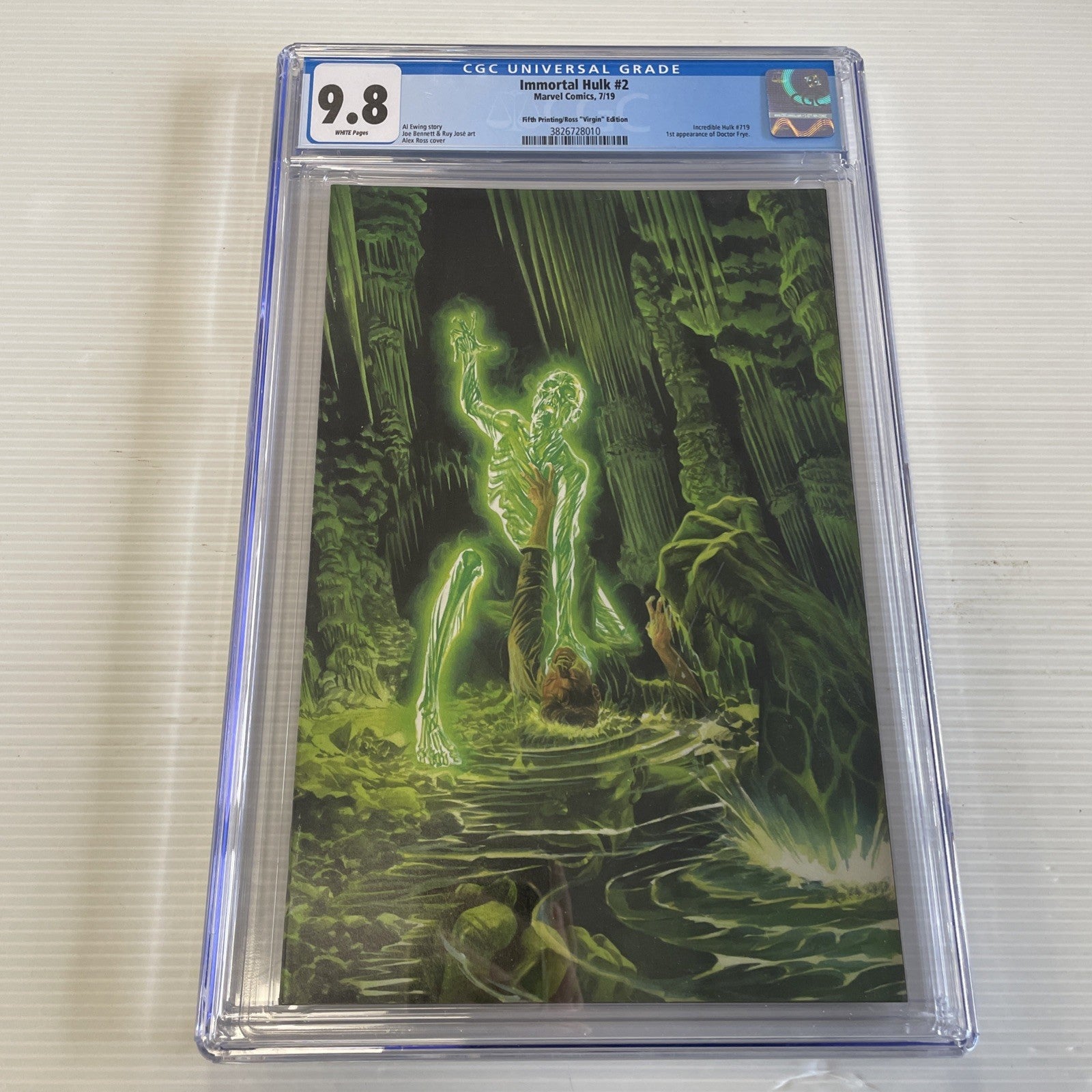 Immortal Hulk #2 2019 CGC 9.8 Alex Ross Fifth Printing Virgin Edition0