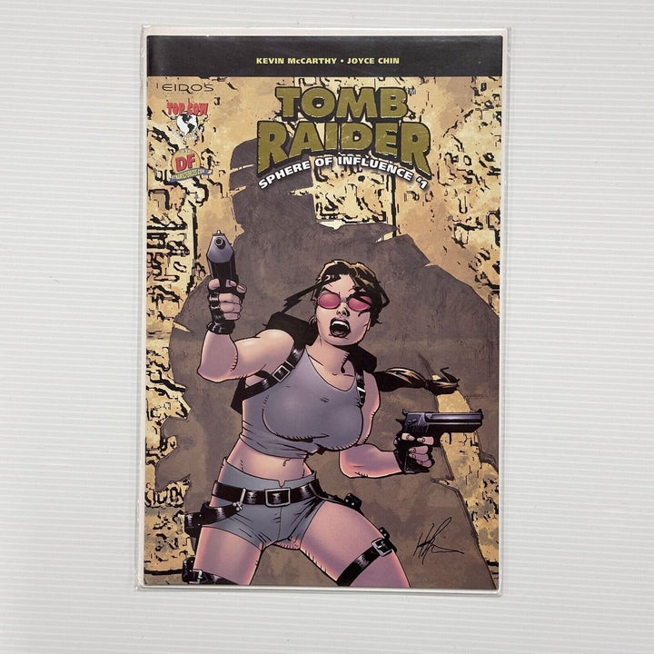 Tomb Raider Sphere Of Influence #1 2004 VF/NM Gold Foil  DF CoA 185 Of 400