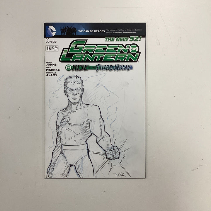 Green Lantern #13 Variant Sketchbook Cover by Andres Manuel Labrada0