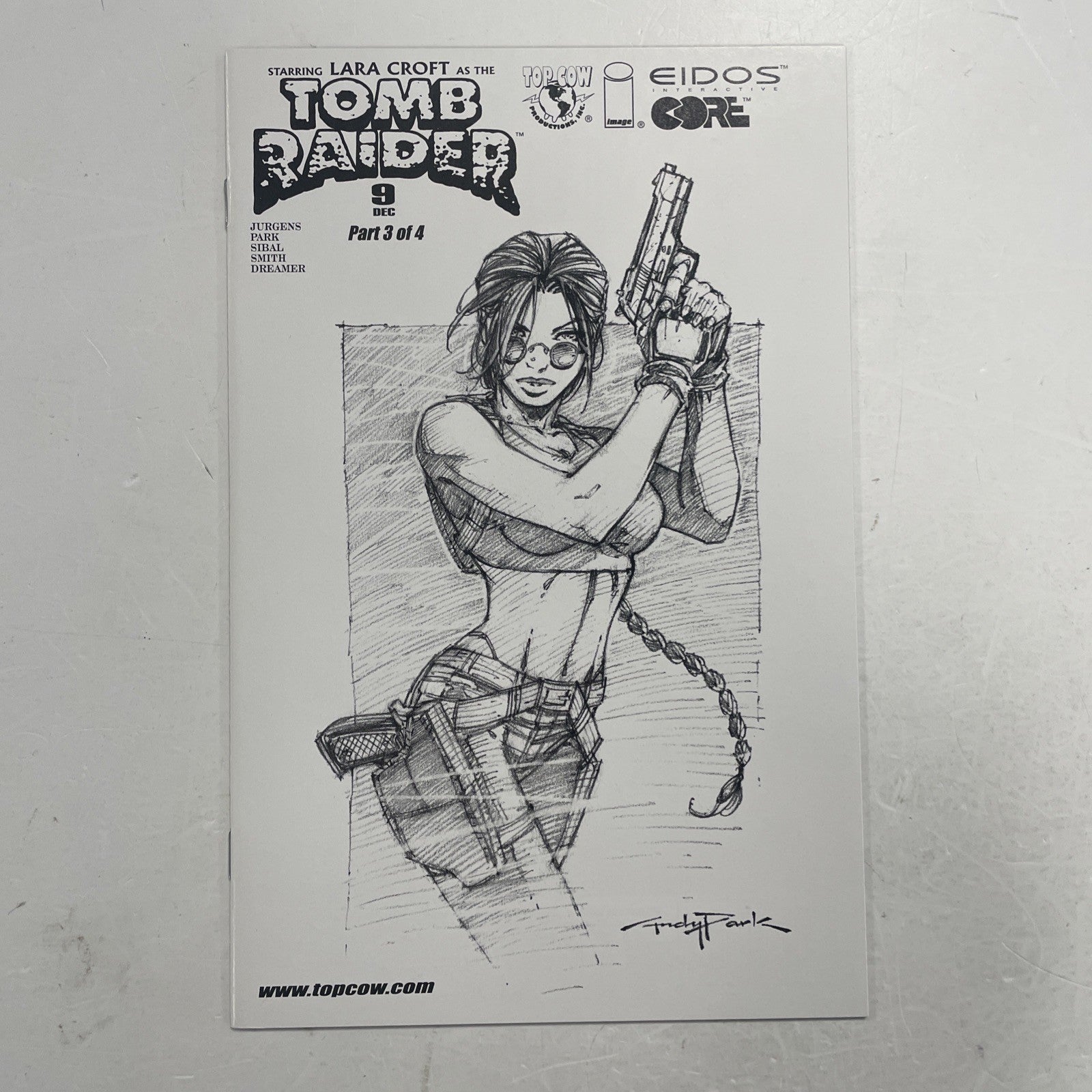 Tomb Raider #9 2000 NM Andy Park Sketch Variant Top Cow0