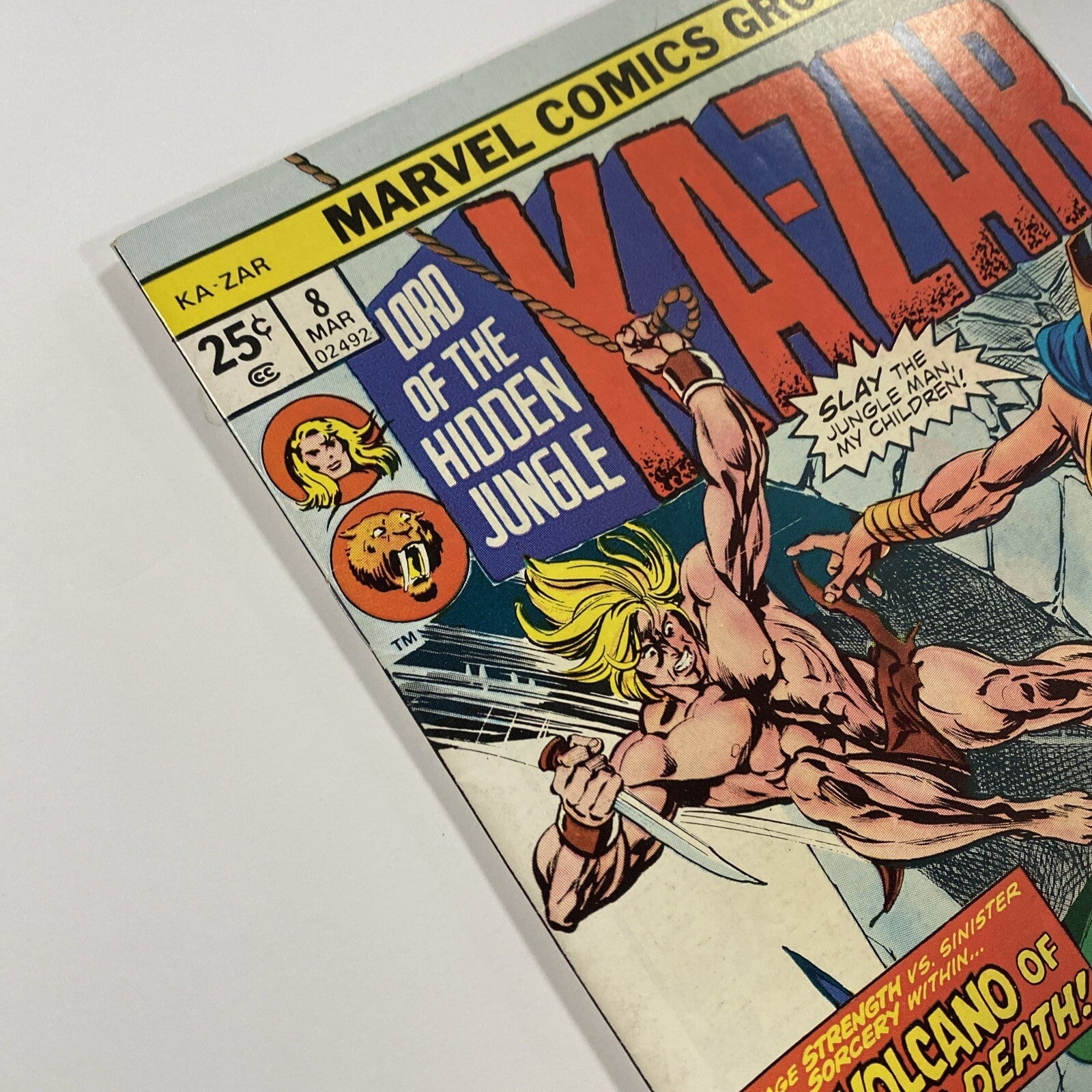 Ka-Zar #8 1975 FN Mark Jewelers insert!3