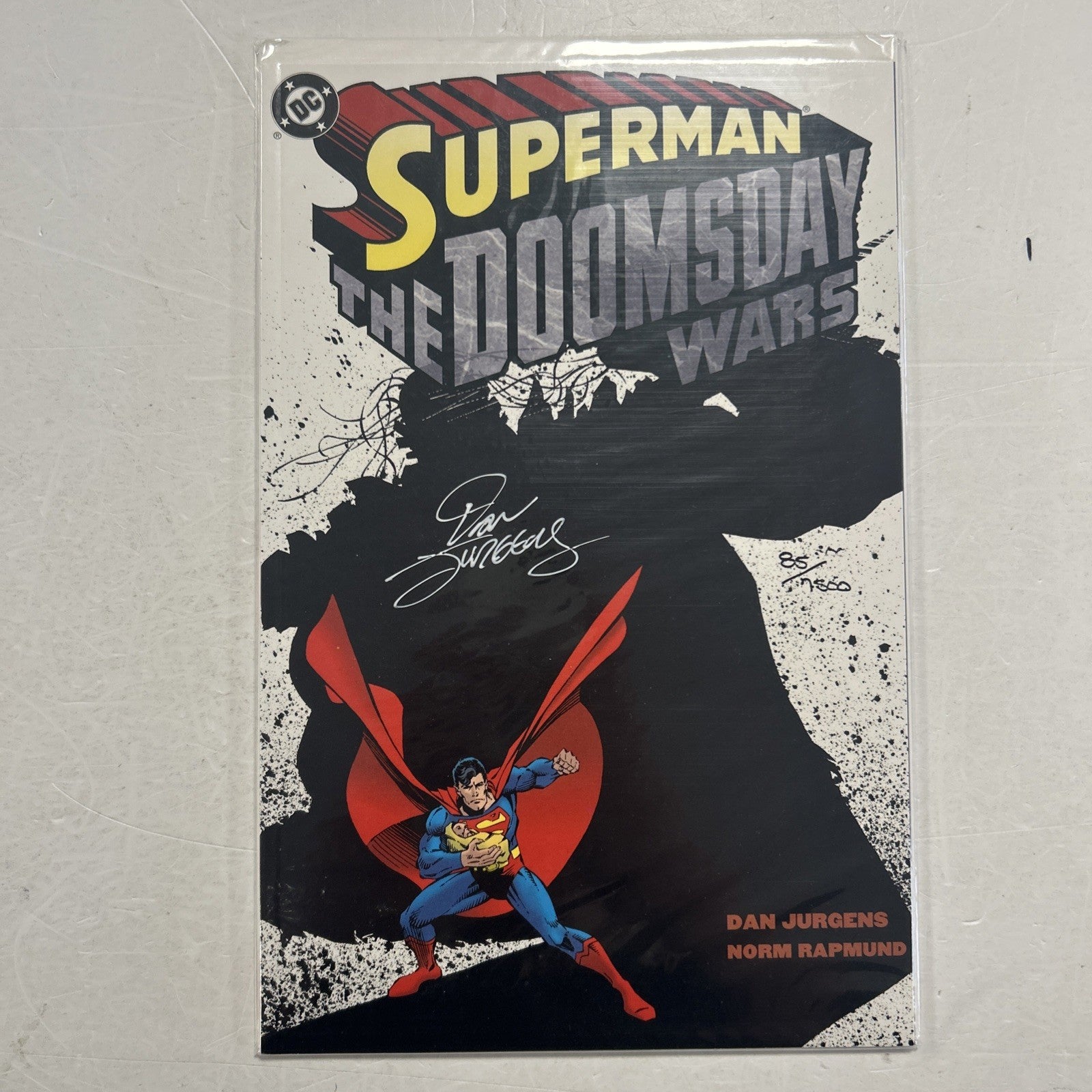 Superman Doomsday Wars Book 1 1998 Signed By Dan Jurgens 85/75000